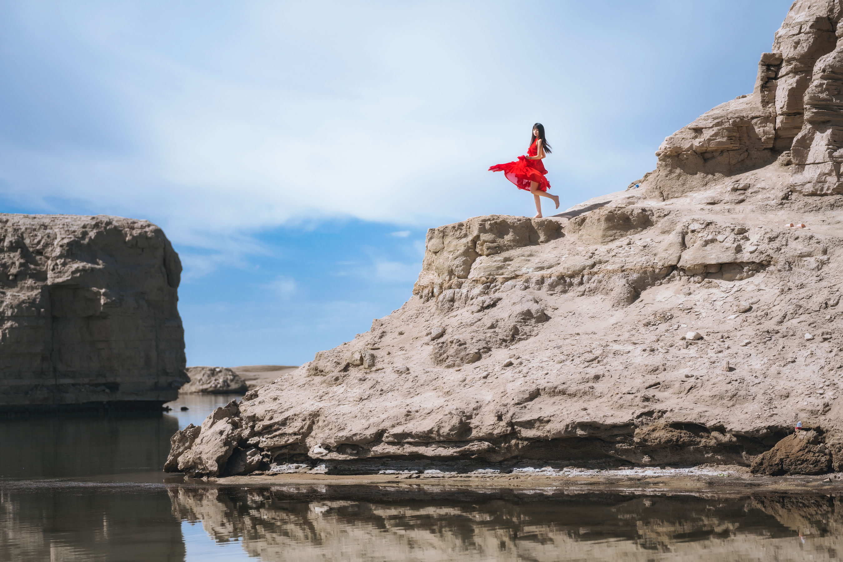 图片[7]-[喵糖映画] VOL.372 桜桃喵 海边红裙-秀臀网-高品质图集网