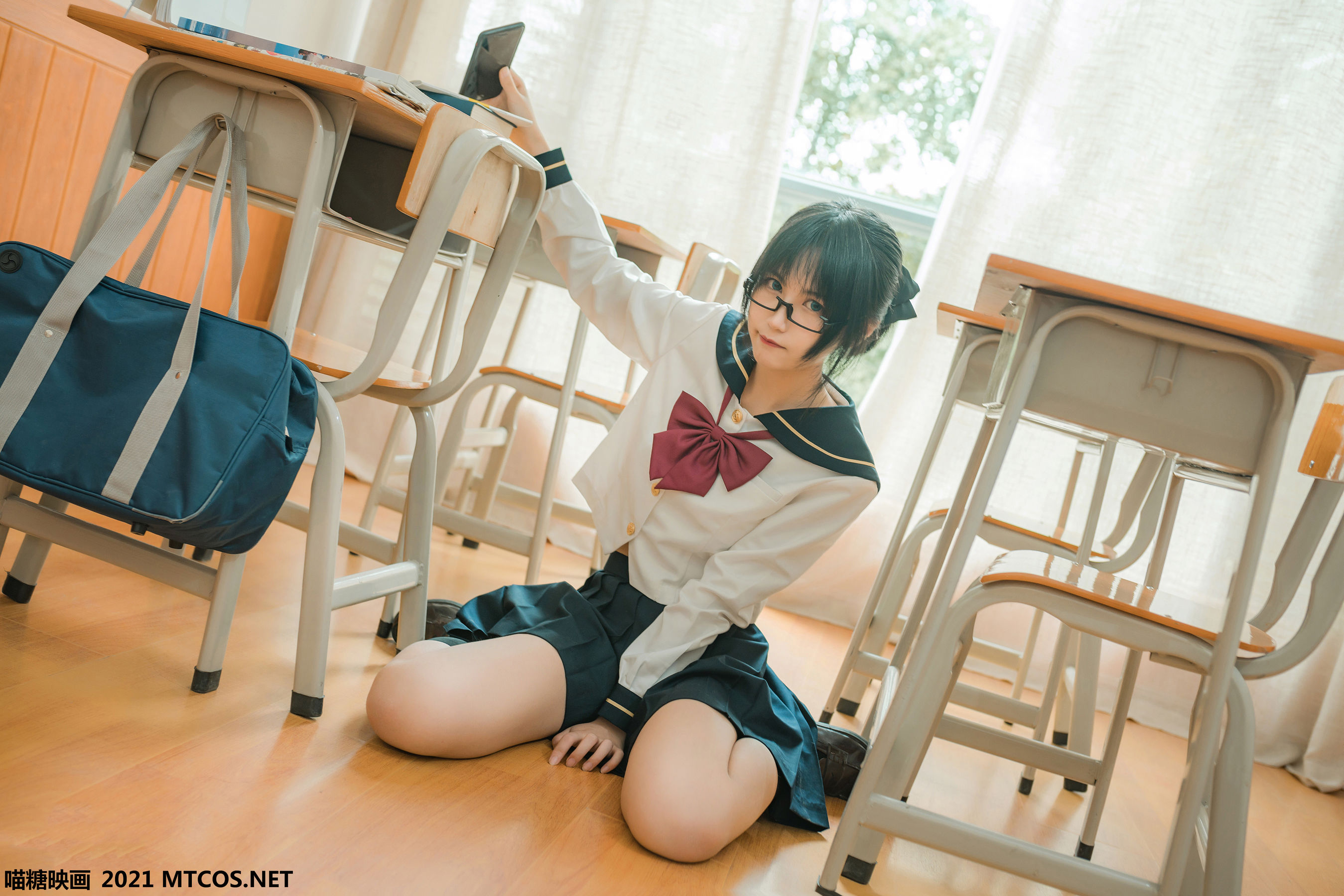 图片[7]-[喵糖映画] VOL.459 慵懒的JK-秀臀网-高品质图集网