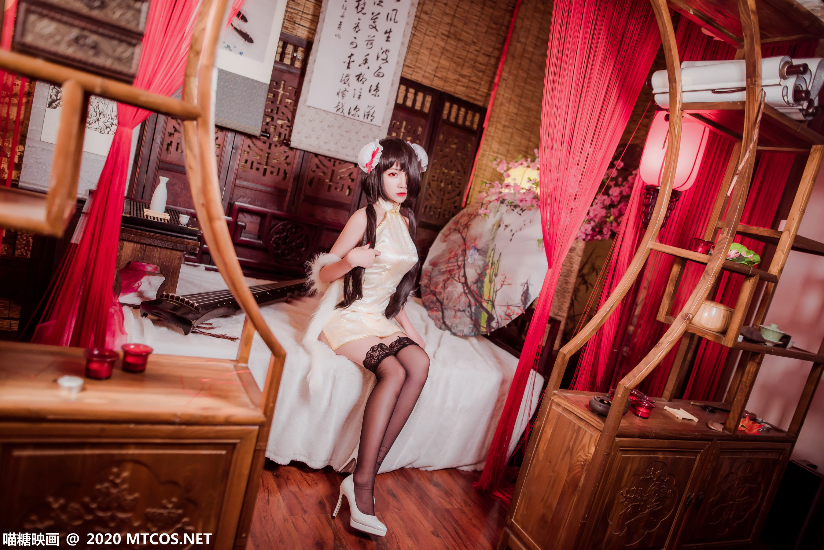 图片[7]-[喵糖映画] HML.019 二佐Nisa 狂三黑丝旗袍-秀臀网-高品质图集网