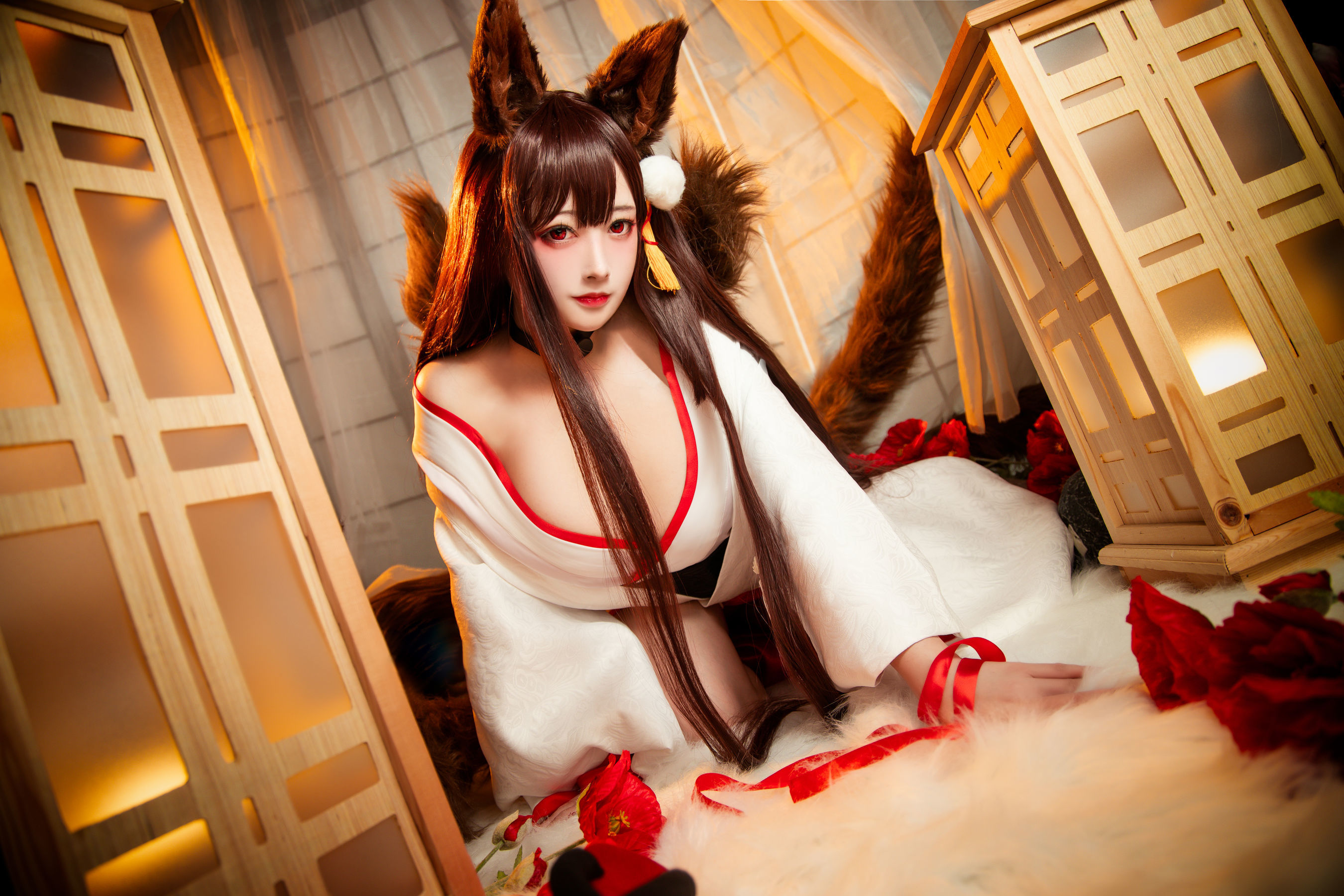 [网红COSER] 高颜值coser念念_D – 赤城 白 无垢-秀臀网-高品质图集网