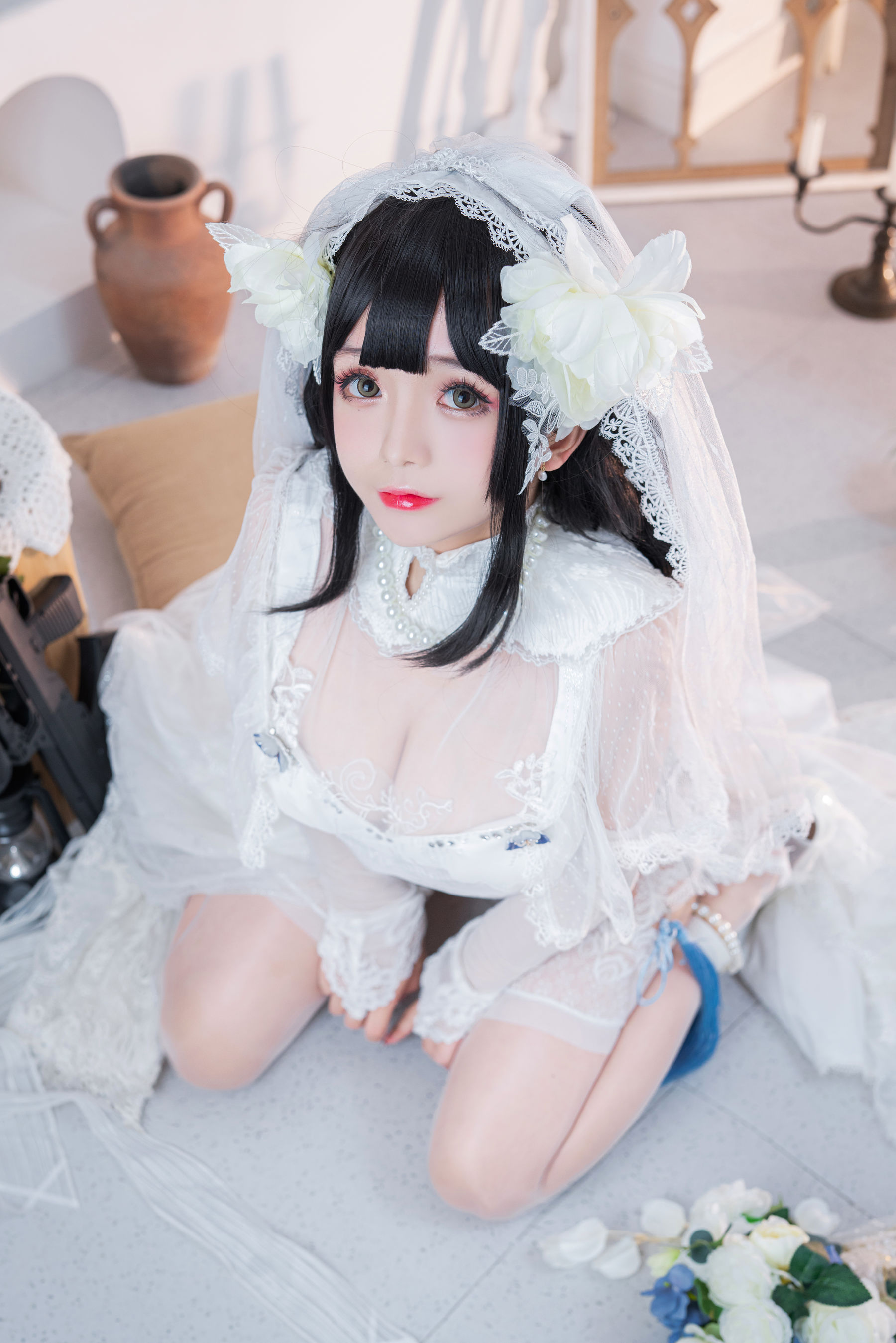 [福利COS] Cosplay日奈娇 – 95式婚纱-秀臀网-高品质图集网