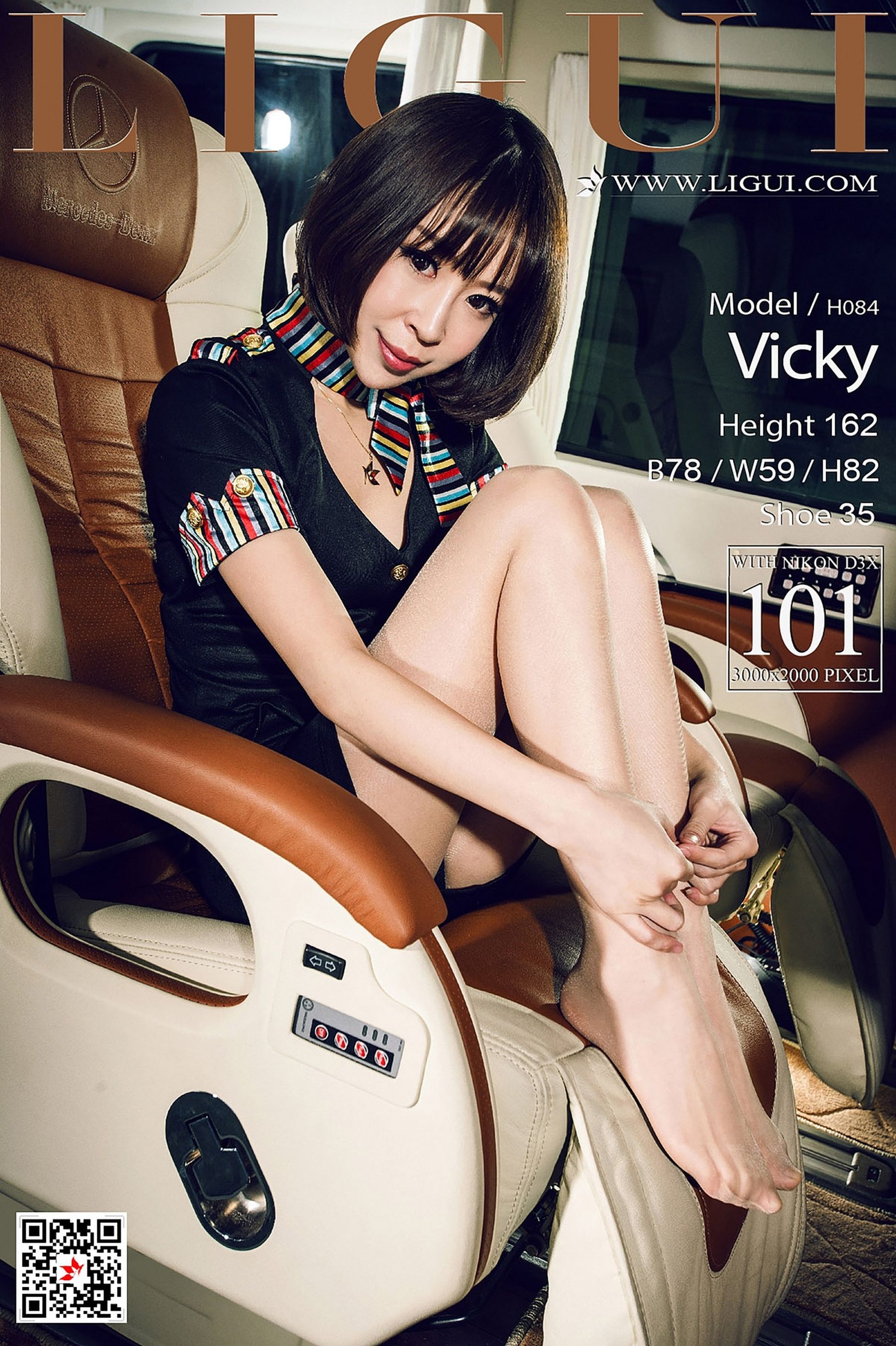 Model 足模Vicky《空姐丝足》 [丽柜Ligui]-秀臀网-高品质图集网