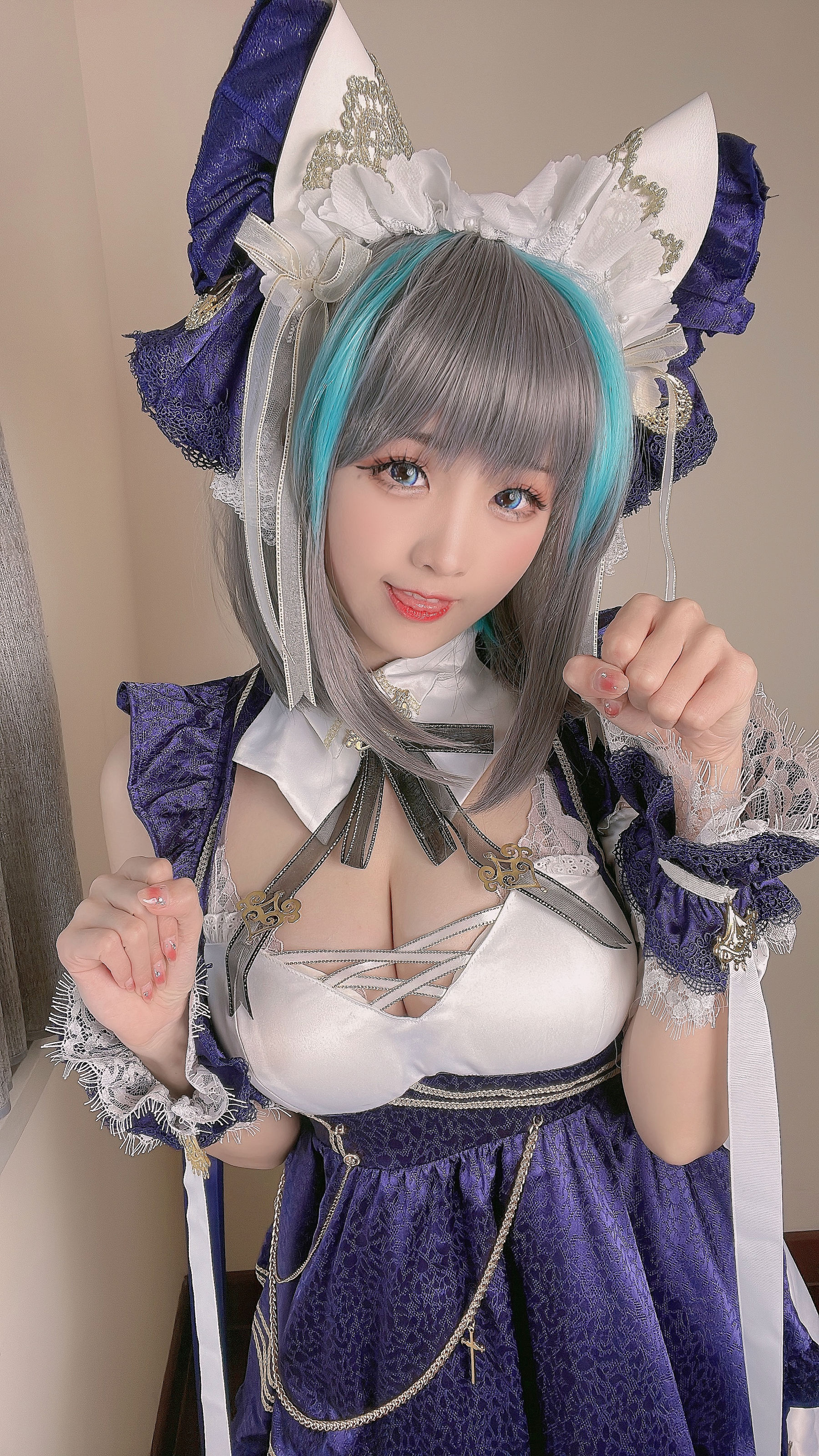 [福利COS] miko酱ww – 柴郡猫-秀臀网-高品质图集网