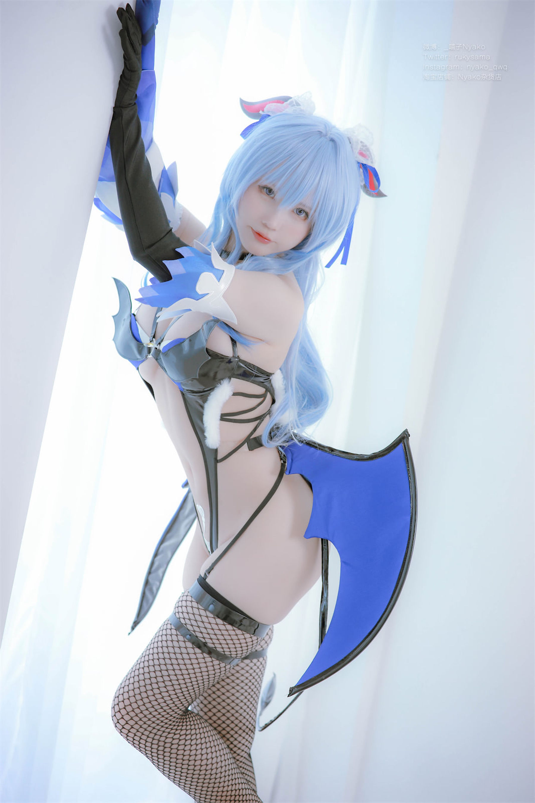 [福利COS] 萌妹子Nyako喵子 – 原神甘雨魅魔-秀臀网-高品质图集网