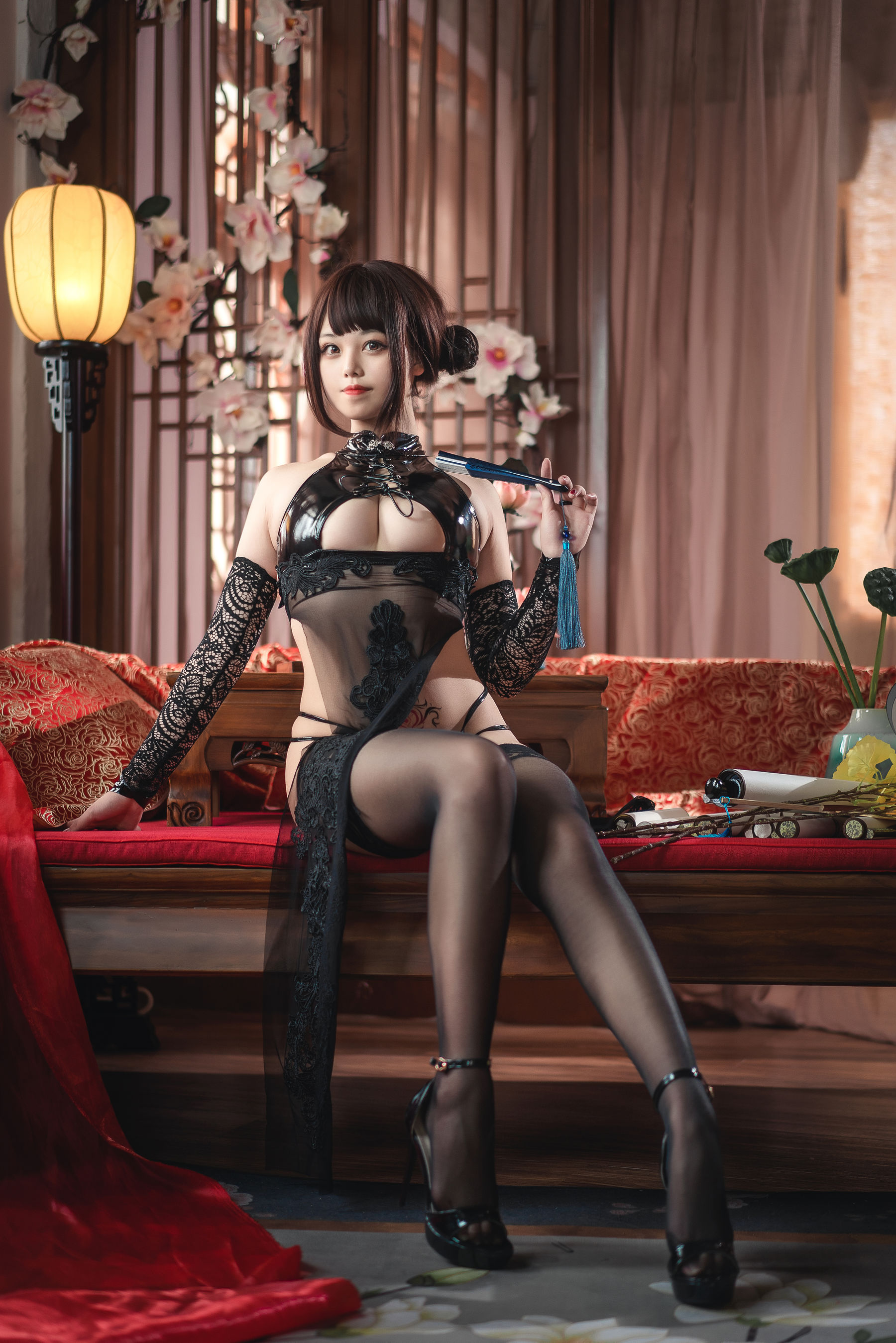 [Cosplay] 萌系小姐姐蜜汁猫裘 – 绝代风华 旗袍-秀臀网-高品质图集网