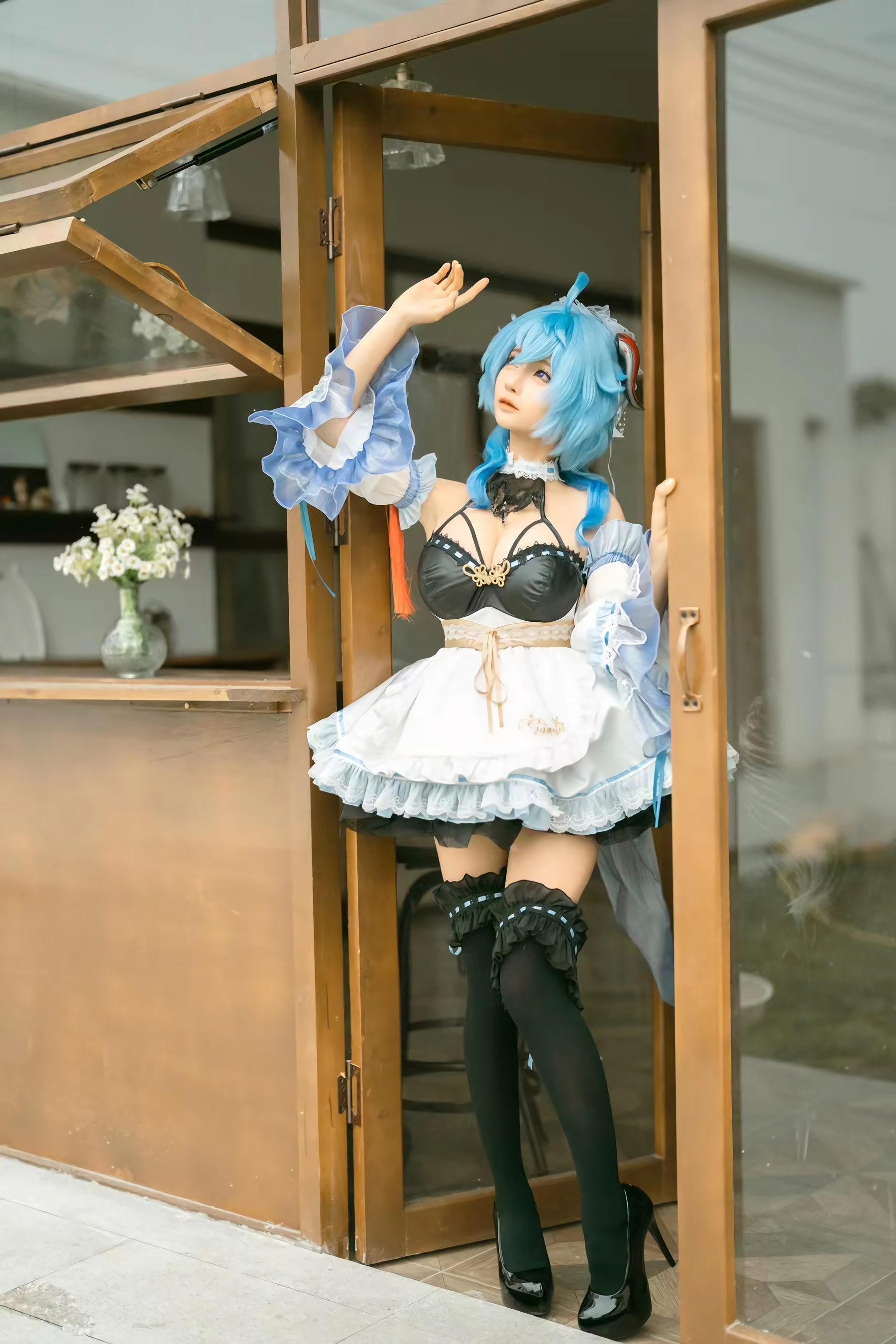 图片[3]-动漫博主蠢沫沫 – 甘雨女仆-蕾丝百合网-美图分享,Cosplay美图,私房写真,套图下载