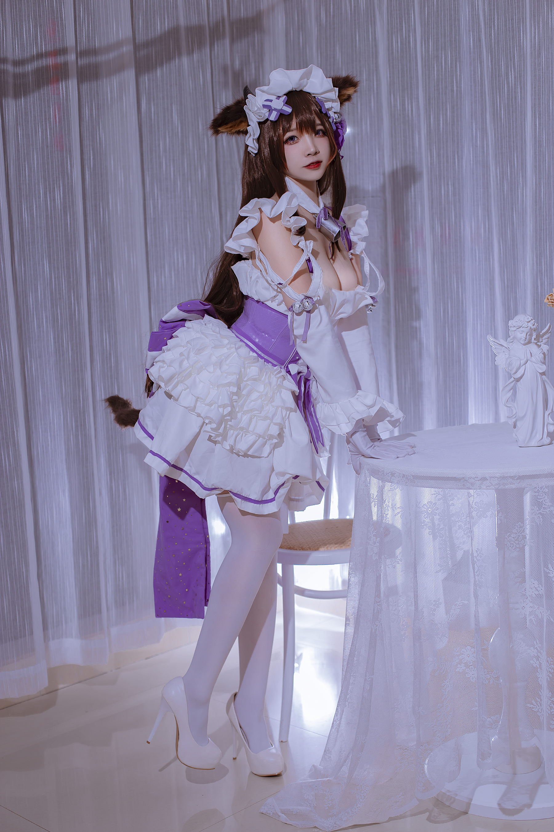 人气Coser二佐Nisa – 碧蓝樫野同人女仆-蕾丝百合网-美图分享,Cosplay美图,私房写真,套图下载