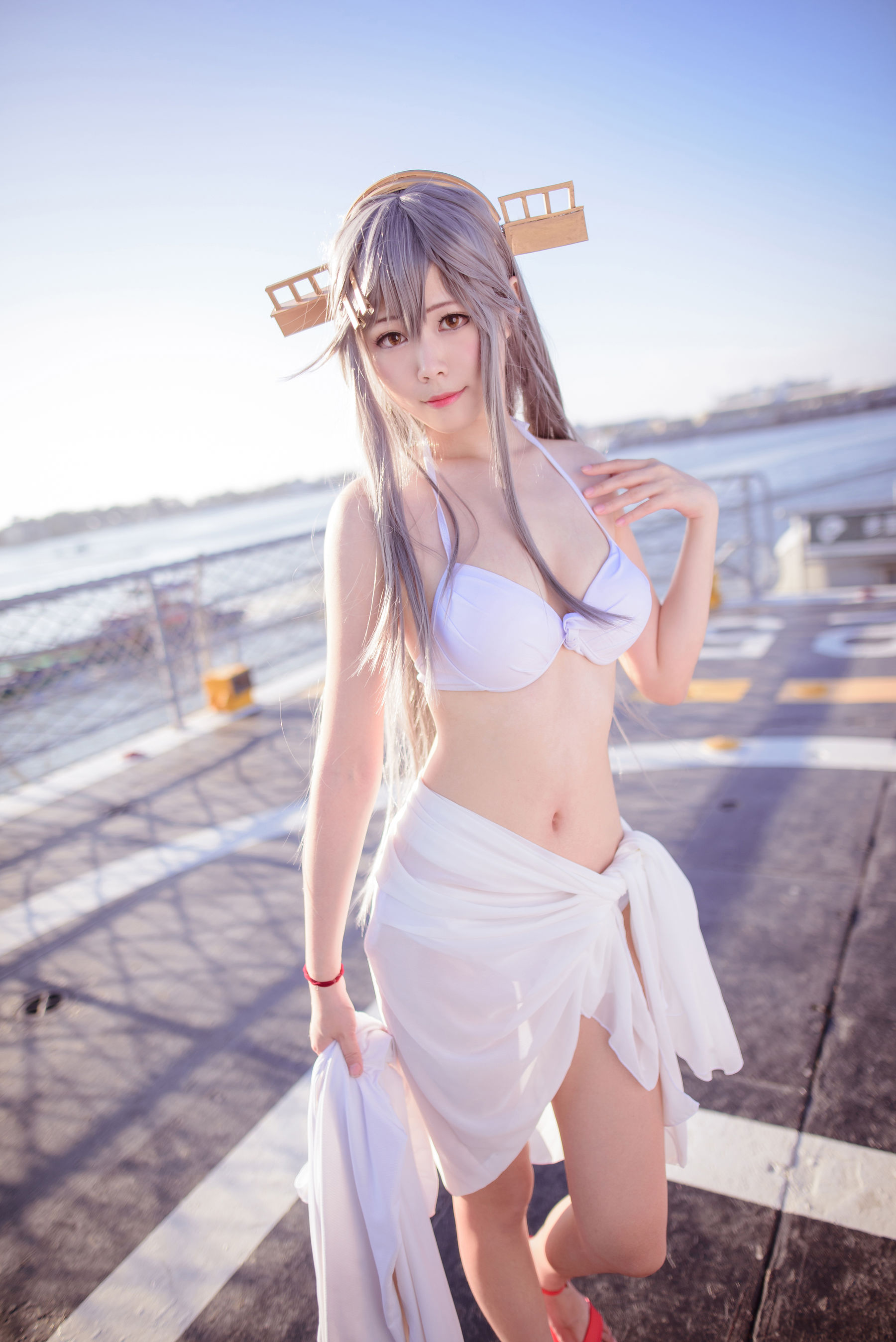 [网红COS] COS妹子Arty亞緹 – 艦これ はるな Haruna-秀臀网-高品质图集网