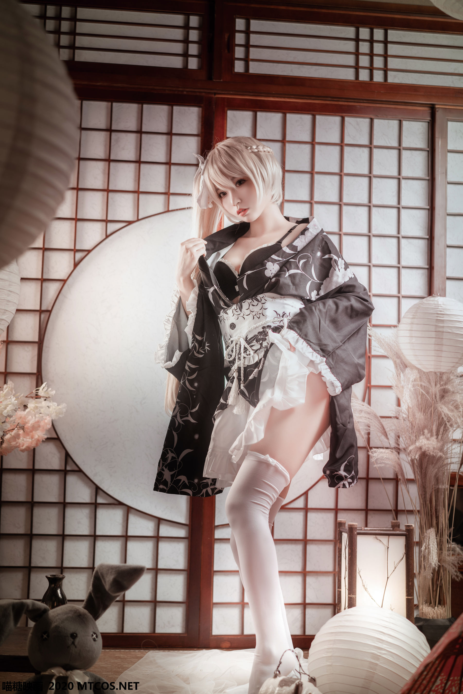 图片[9]-[喵糖映画] VOL.142 白易子教主 和服之哥特-秀臀网-高品质图集网