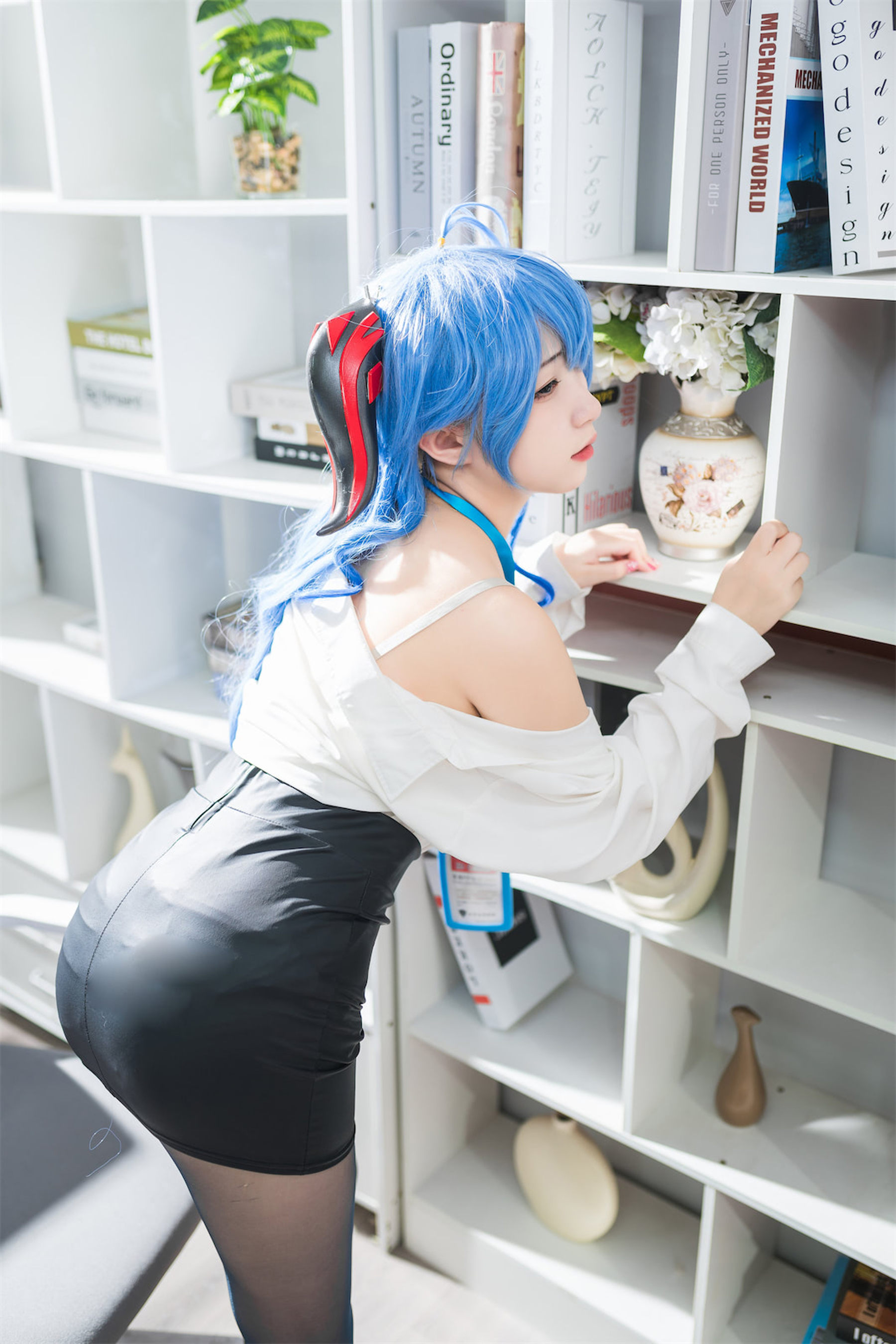 图片[3]-花铃 – 甘雨秘书OL-蕾丝百合网-美图分享,Cosplay美图,私房写真,套图下载