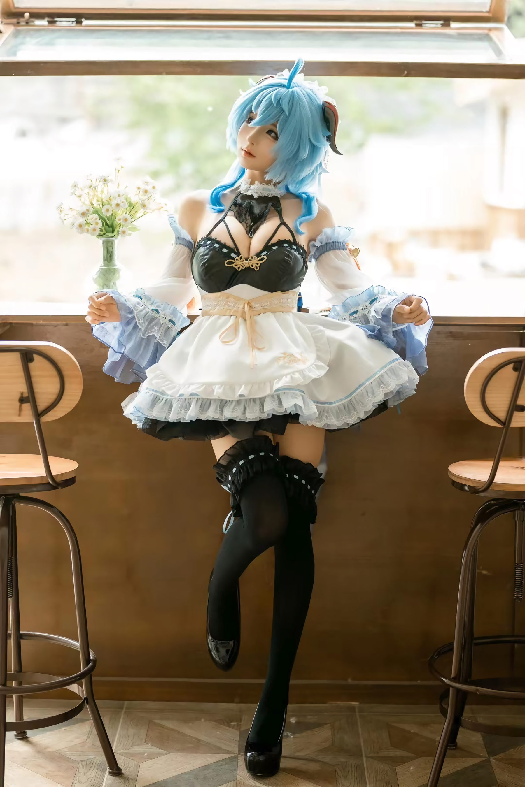 图片[5]-动漫博主蠢沫沫 – 甘雨女仆-蕾丝百合网-美图分享,Cosplay美图,私房写真,套图下载