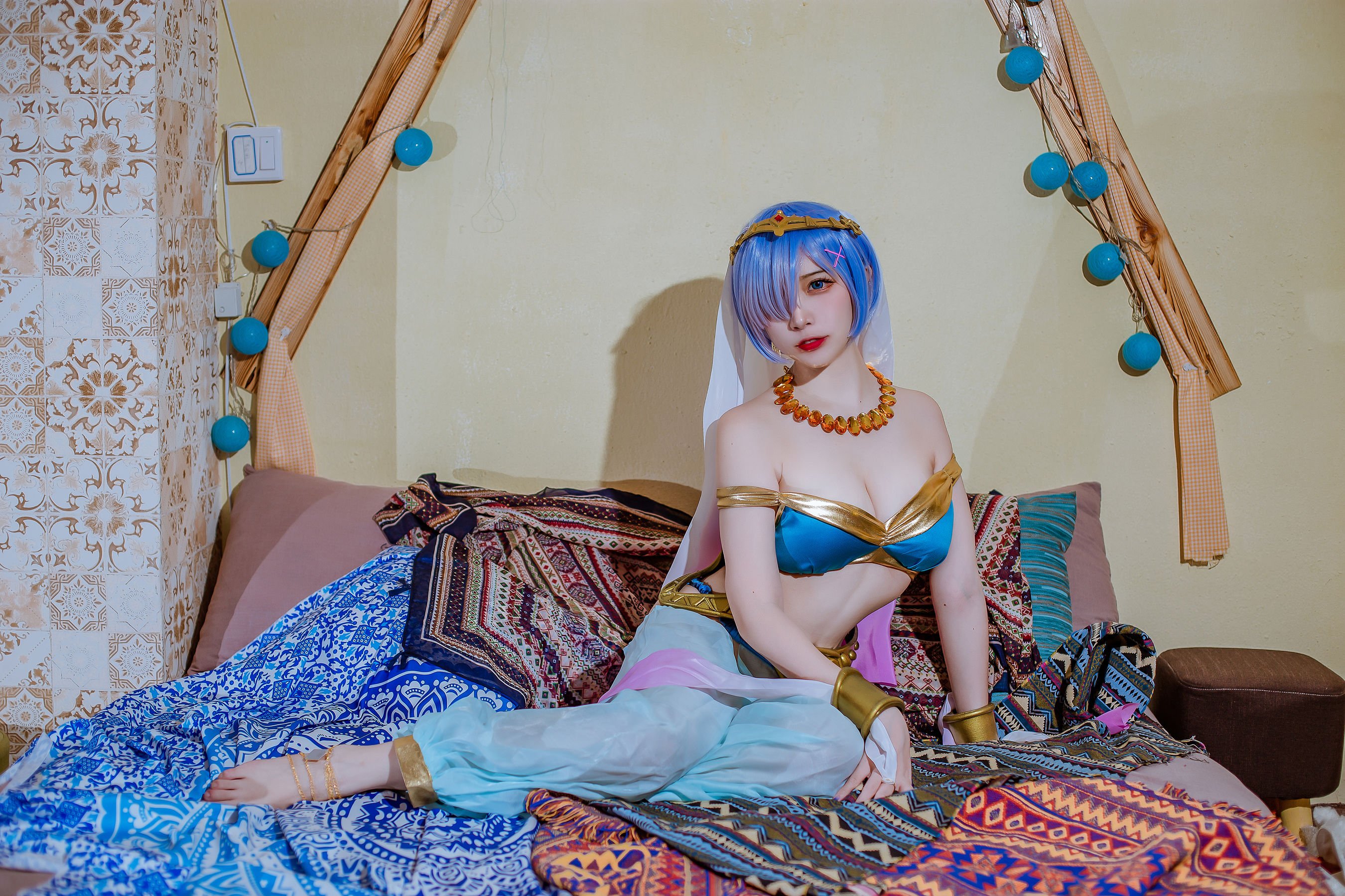 [Cosplay] 人气Coser二佐Nisa – 蕾姆舞娘-秀臀网-高品质图集网