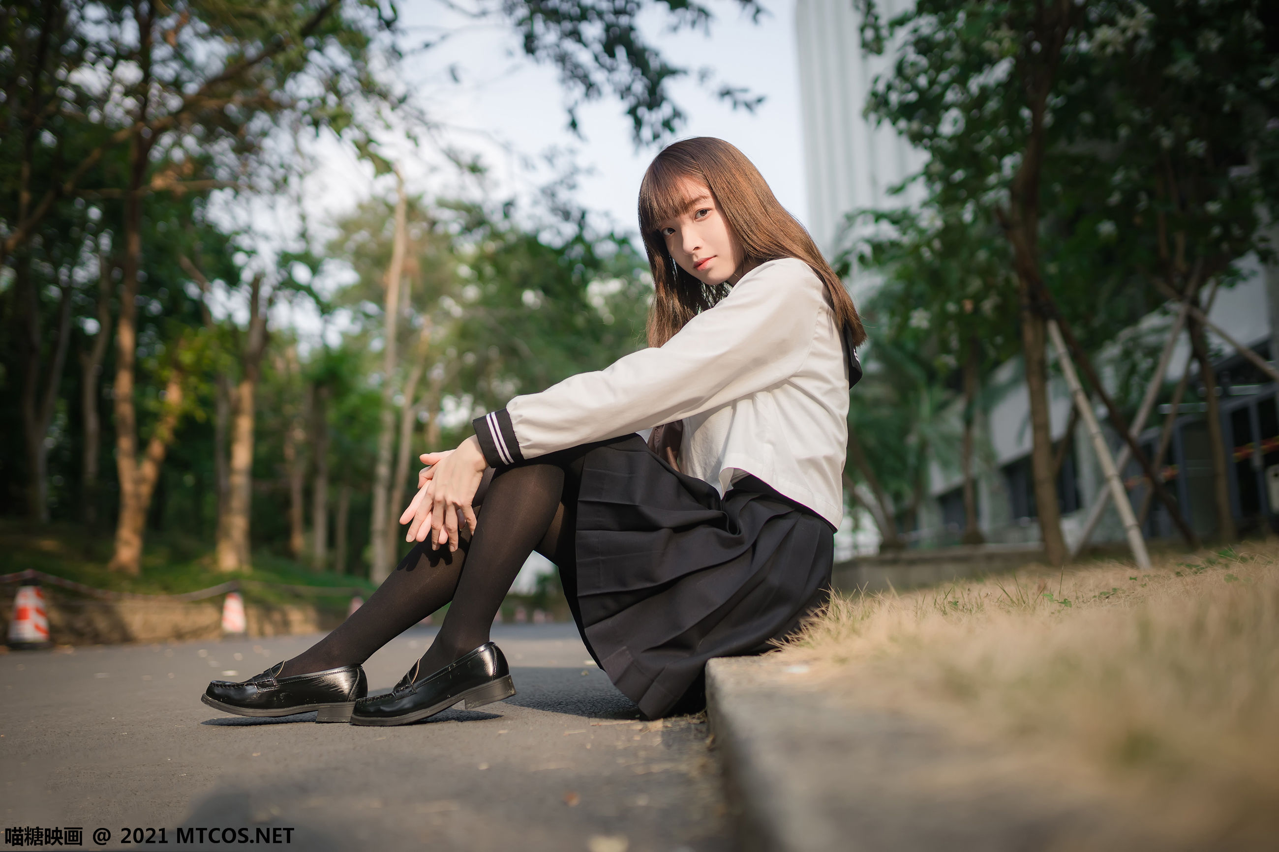 图片[7]-[喵糖映画] VOL.409 祖木子 黄昏下的JK-秀臀网-高品质图集网