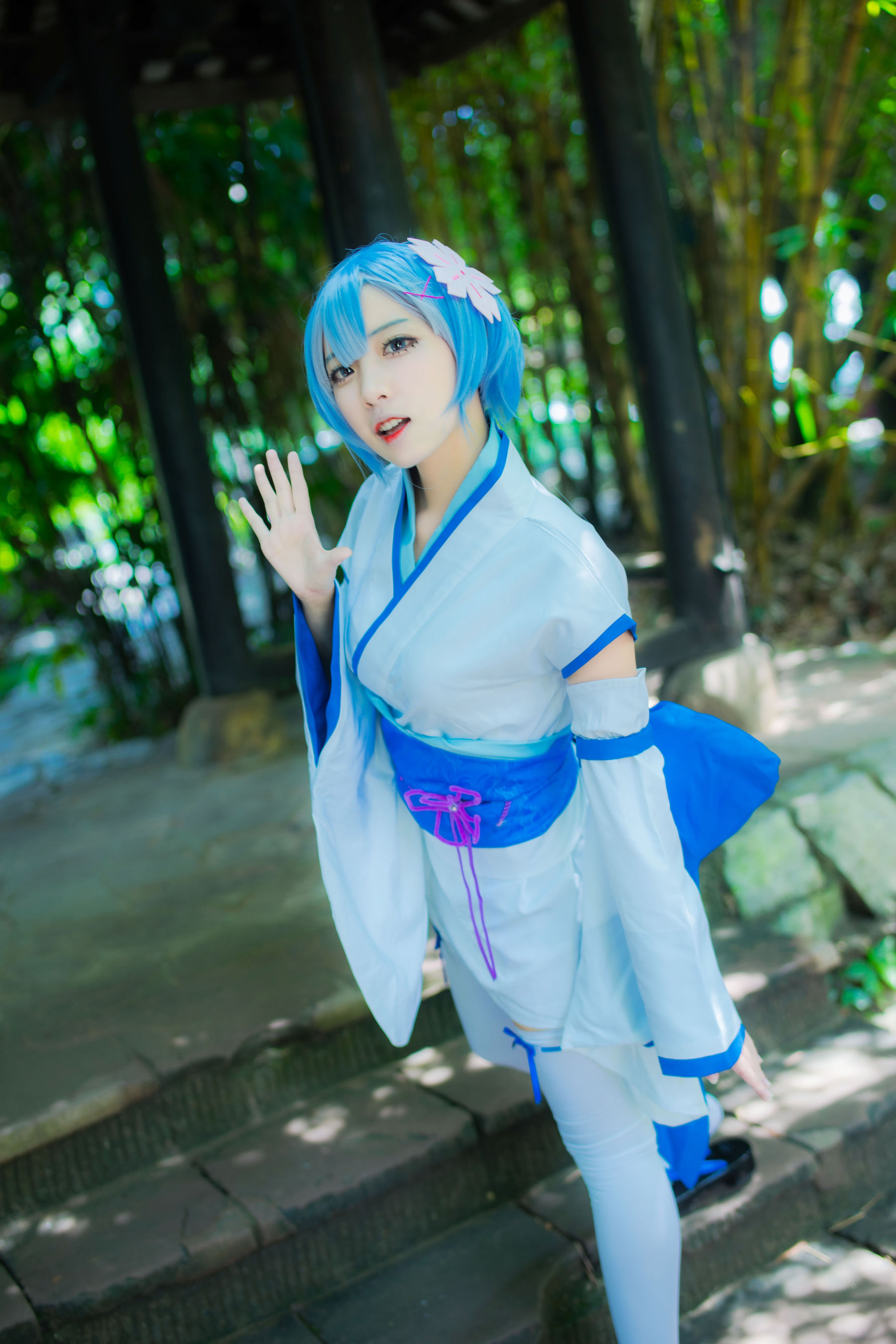 [Cosplay写真] 人气Coser二佐Nisa – 蕾姆幼年-秀臀网-高品质图集网