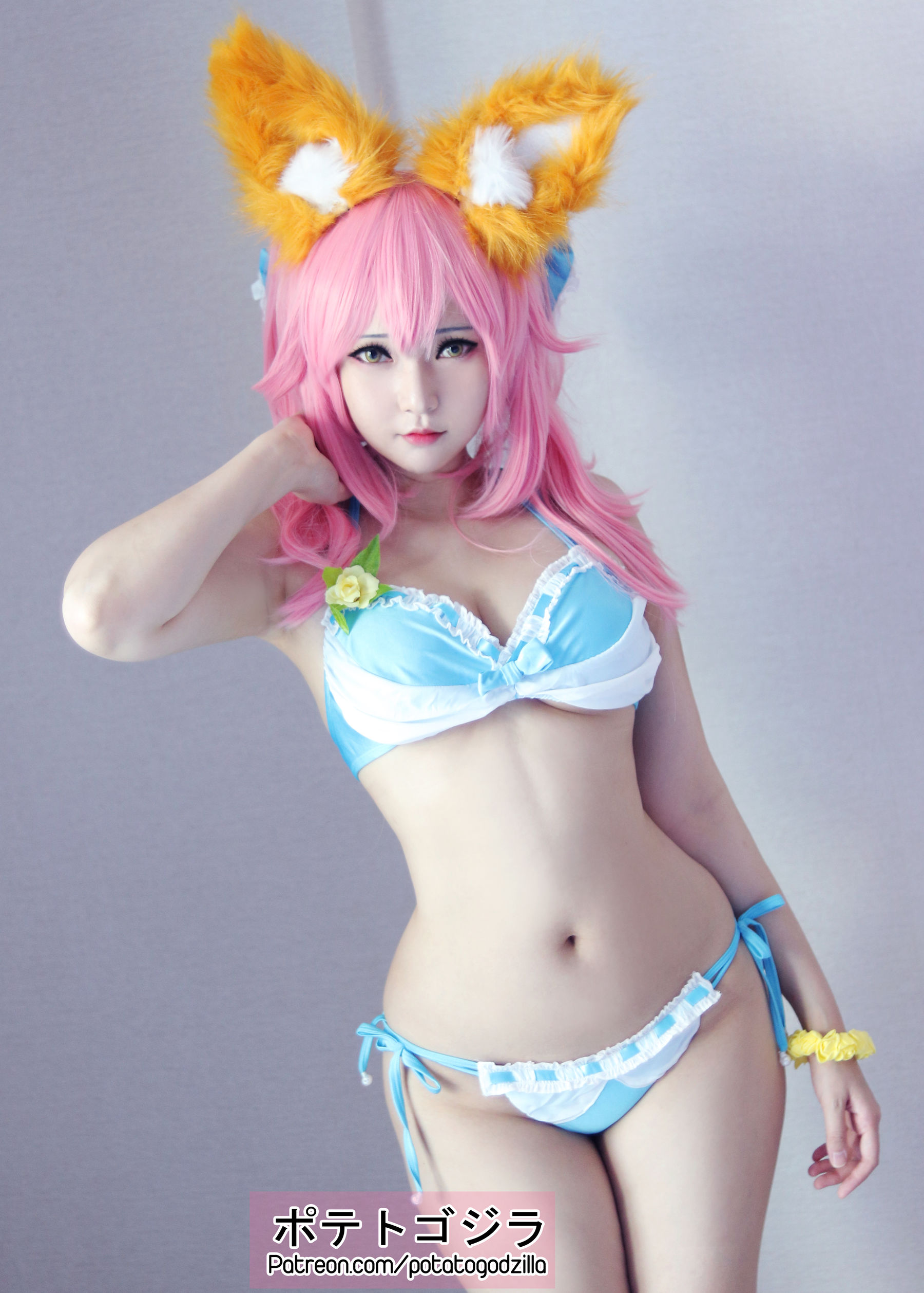 [福利COS] Coser小姐姐Potato Godzilla – Tamamo Bikini-秀臀网-高品质图集网