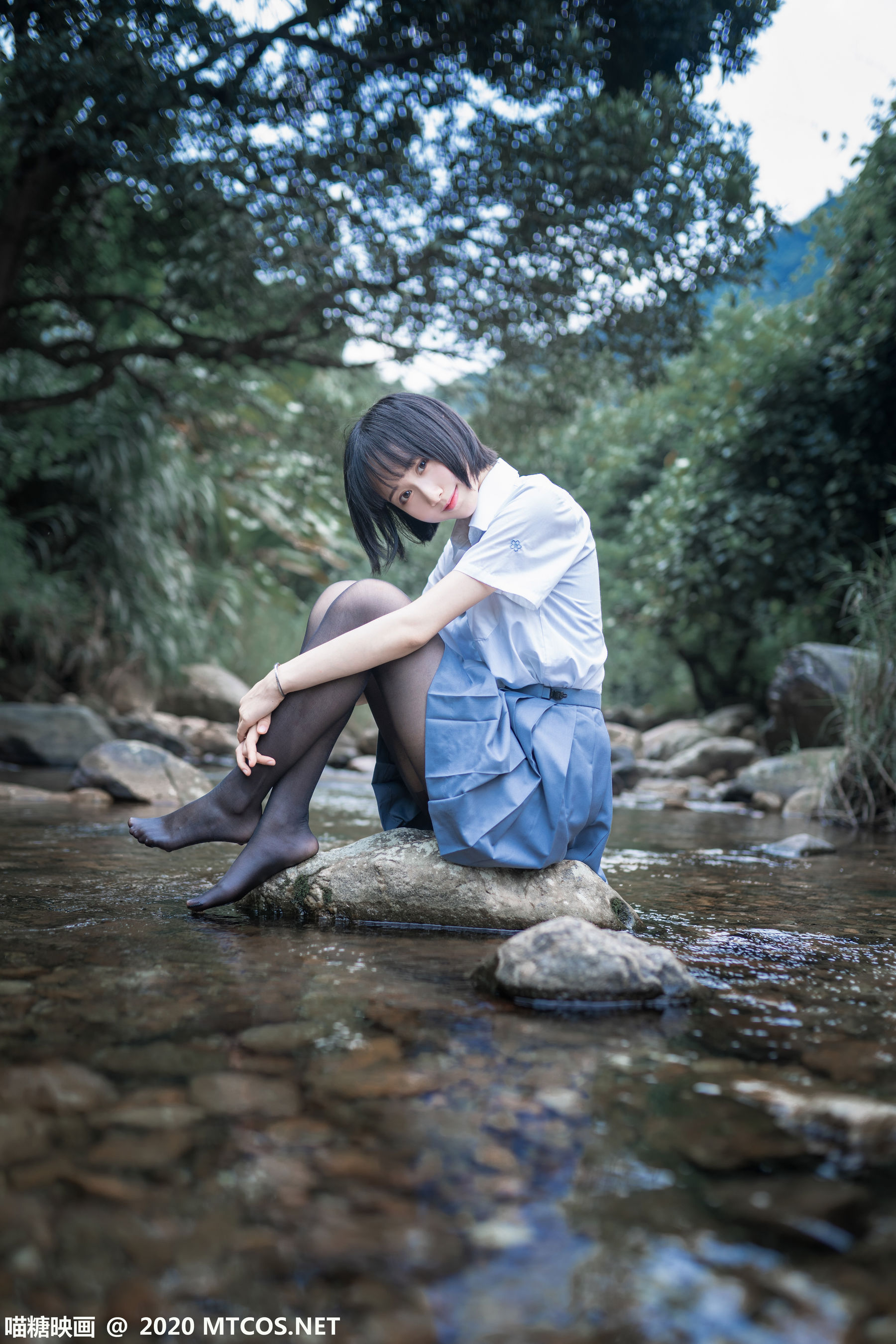 图片[8]-[喵糖映画] JKL.016 木绵绵 溪边JK制服-ACG-二次元游戏动漫视频分享平台