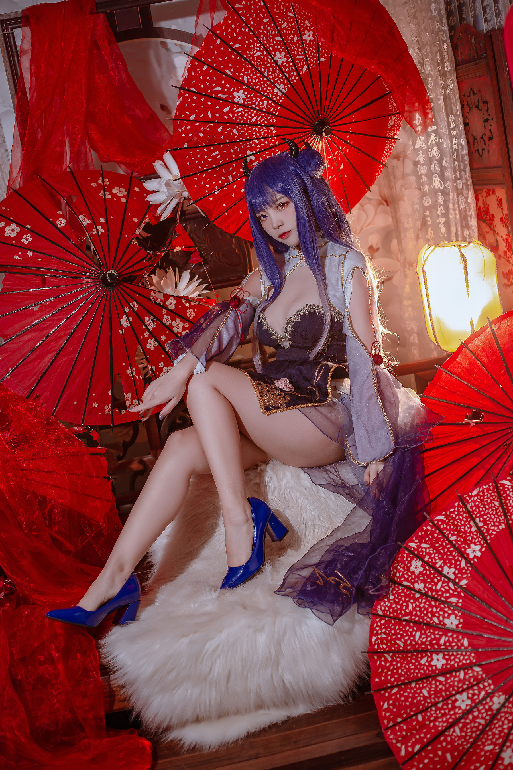 [福利COS] 人气Coser二佐Nisa – 碧蓝 伊吹旗袍-秀臀网-高品质图集网