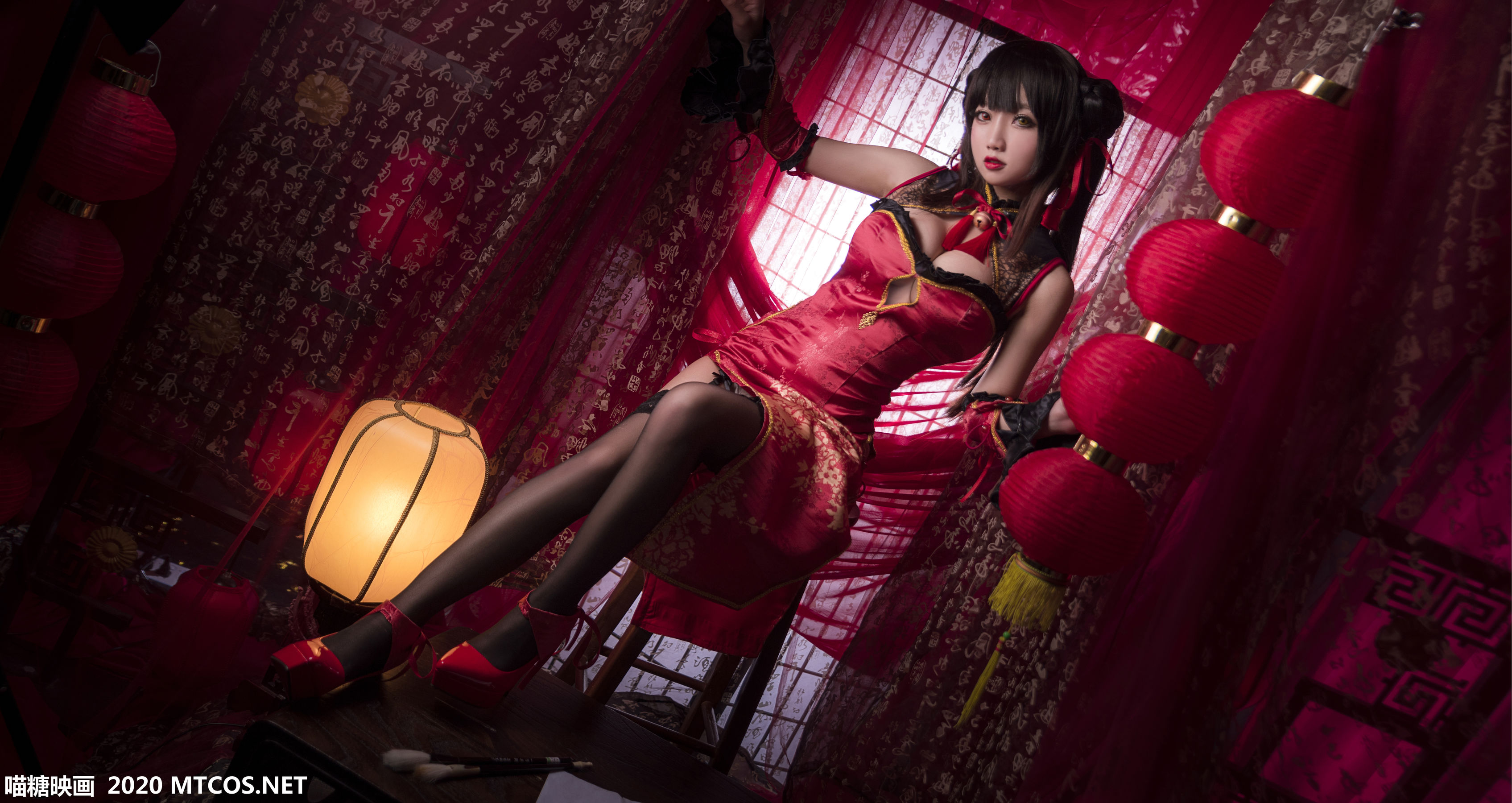 图片[8]-[喵糖映画] HML.006 鬼畜瑶 狂三旗袍-秀臀网-高品质图集网