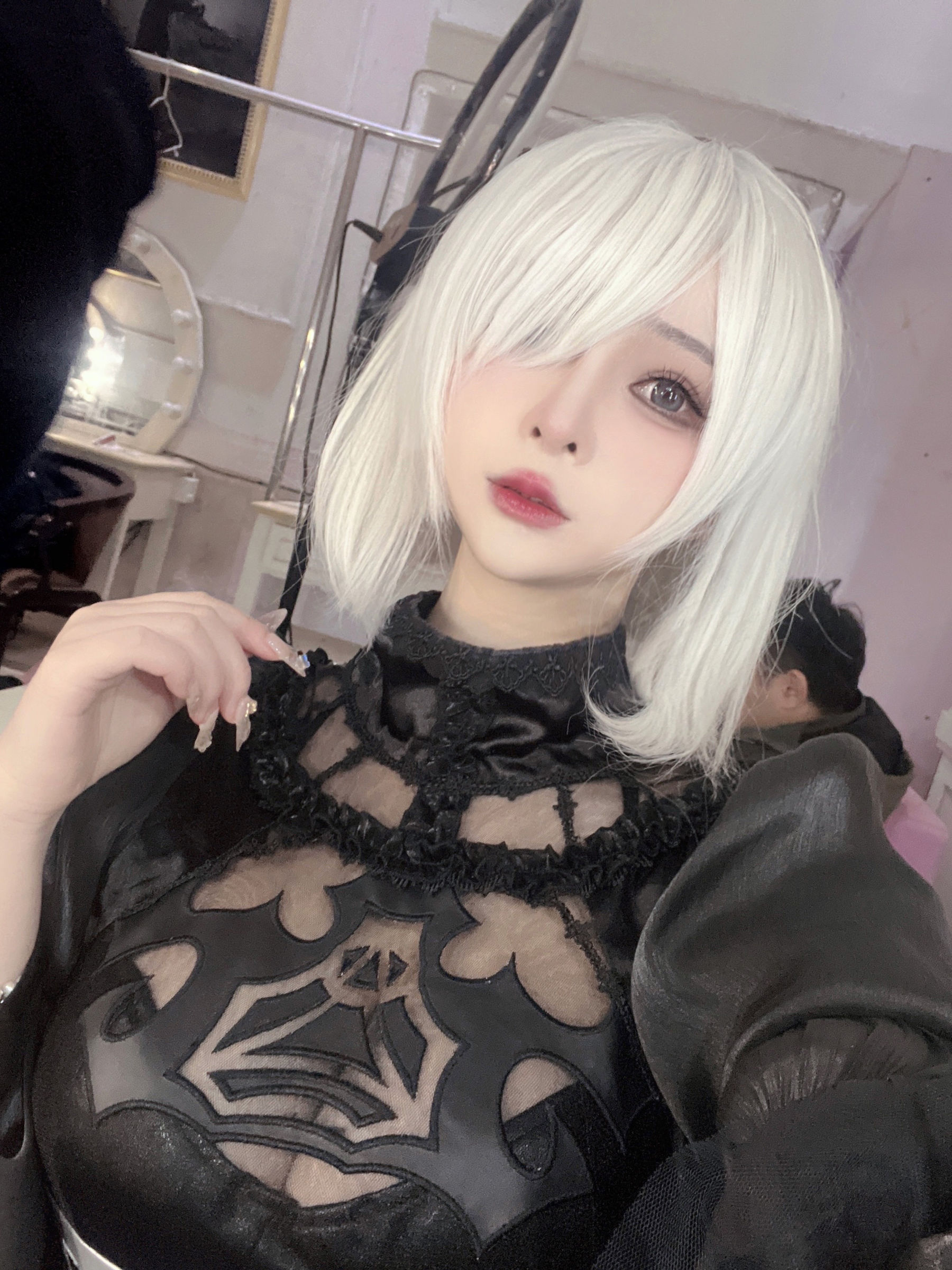 [福利COS] 动漫博主叉子宝宝 – 2B 尼尔机械纪元-秀臀网-高品质图集网