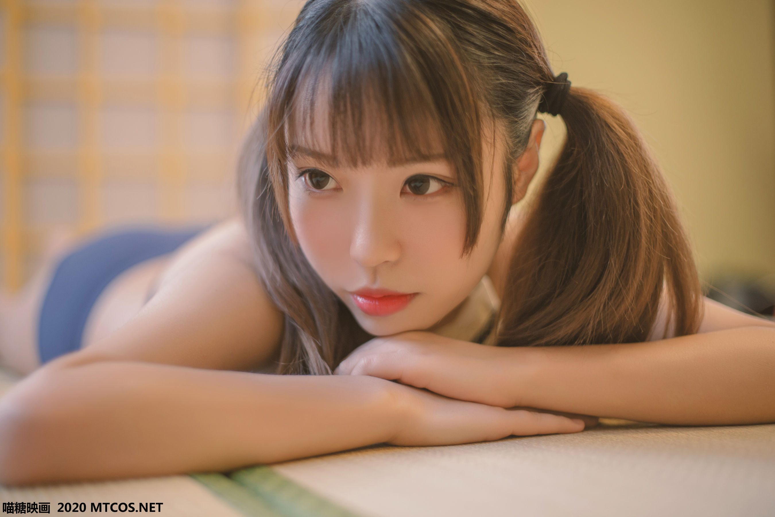 图片[7]-[喵糖映画] VOL.153 白易子教主 蓝白泳衣-秀臀网-高品质图集网