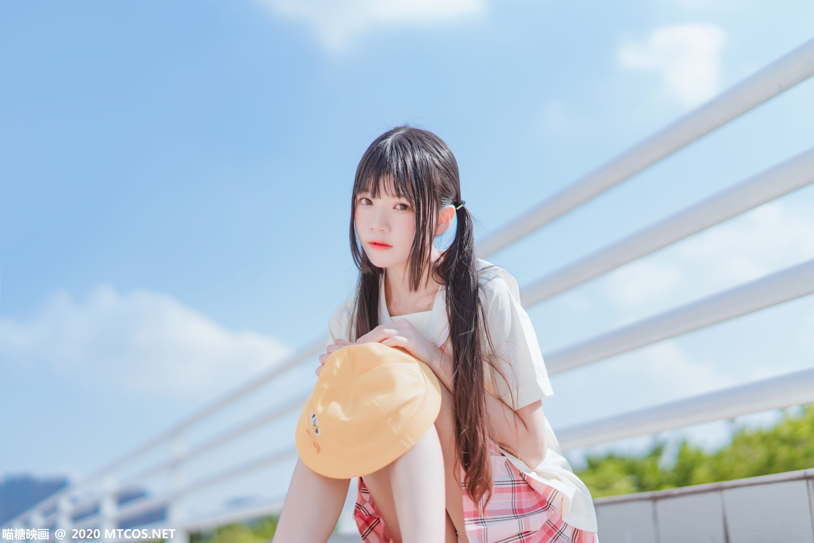 图片[7]-[喵糖映画] VOL.256 桜桃喵 户外小黄帽-秀臀网-高品质图集网