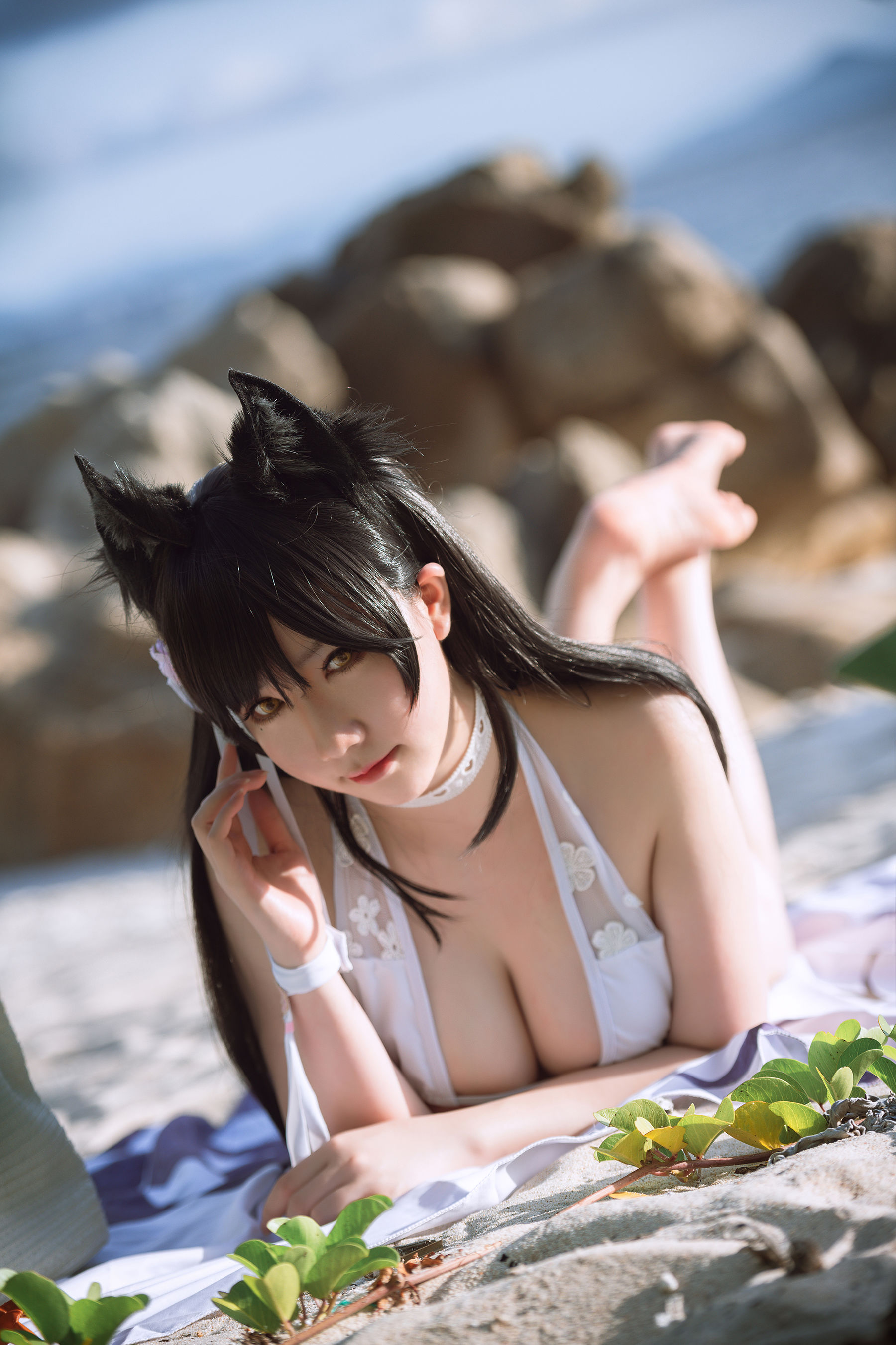 [网红COSER] 微肉感萌妹是本末末 – 爱宕泳装-秀臀网-高品质图集网