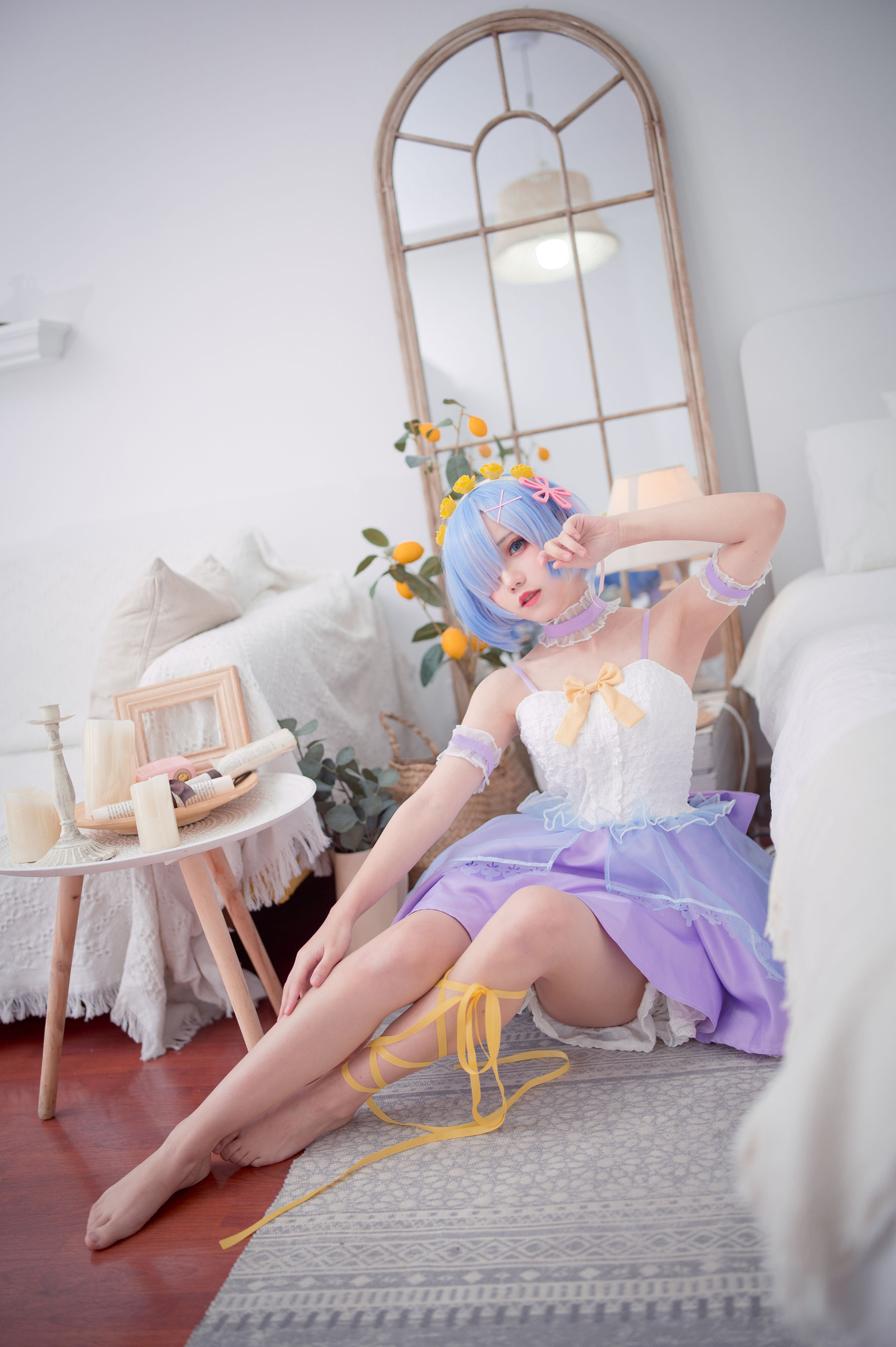 [福利COS] 花柒Hana – 天使蕾姆-秀臀网-高品质图集网