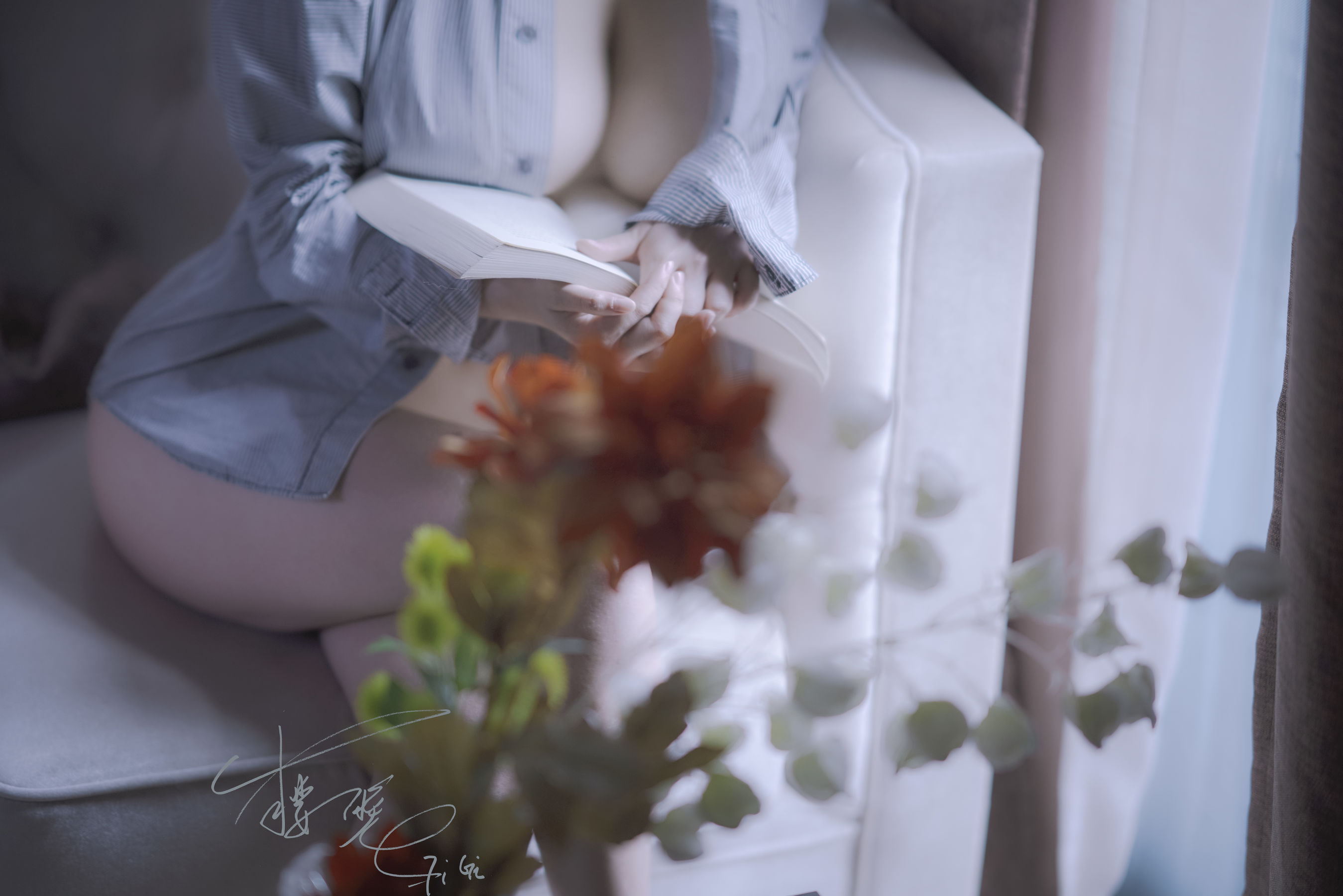 [福利COS] 网络红人樱晚gigi – 你的衬衫-秀臀网-高品质图集网