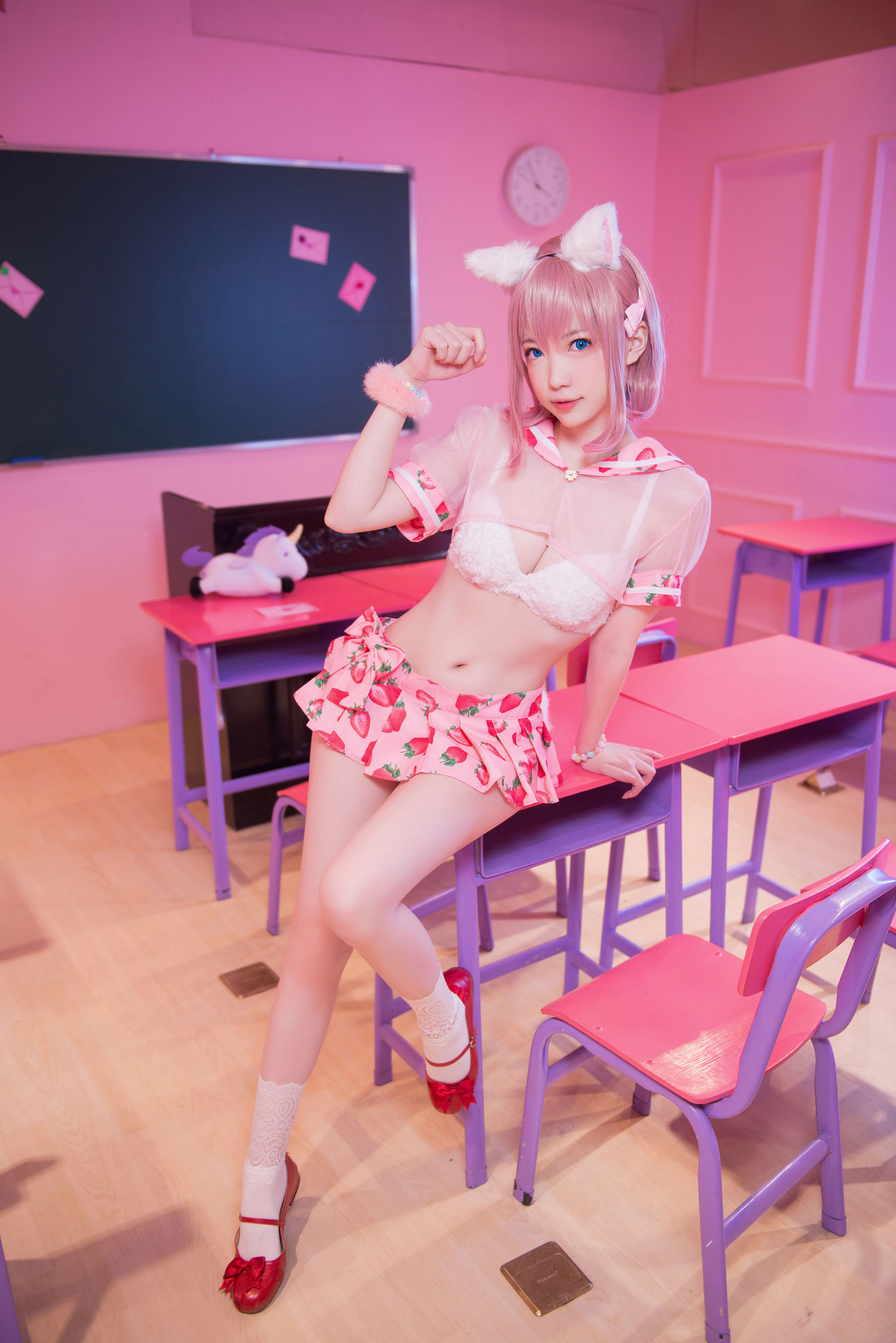 图片[7]-[COS福利] 大胸萌妹妖少you1 – 草莓蛋糕猫-秀臀网-高品质图集网