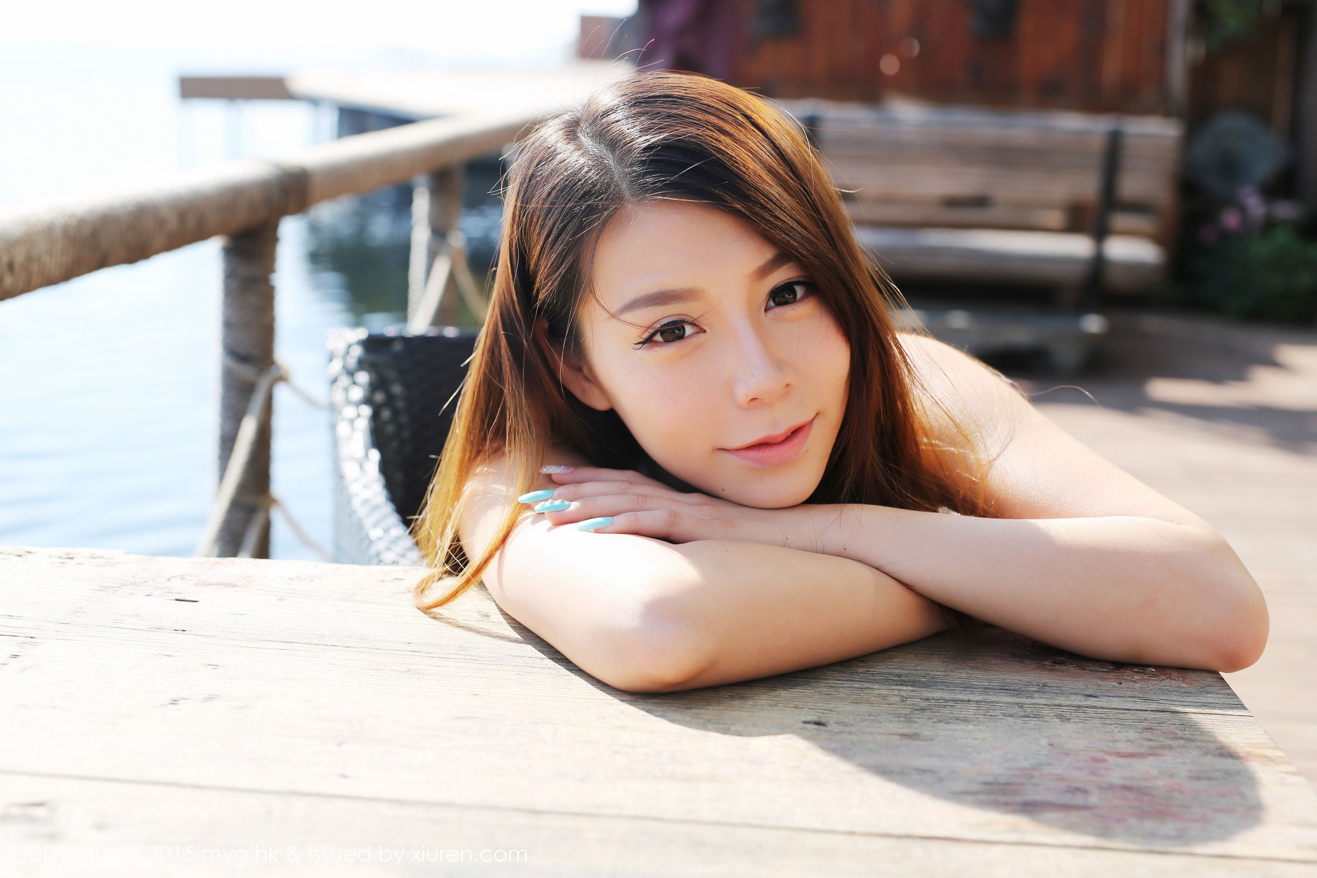 Vetiver嘉宝贝儿《小清新唯美长裙 牛仔装》 [美媛馆MyGirl] Vol.106-秀臀网-高品质图集网