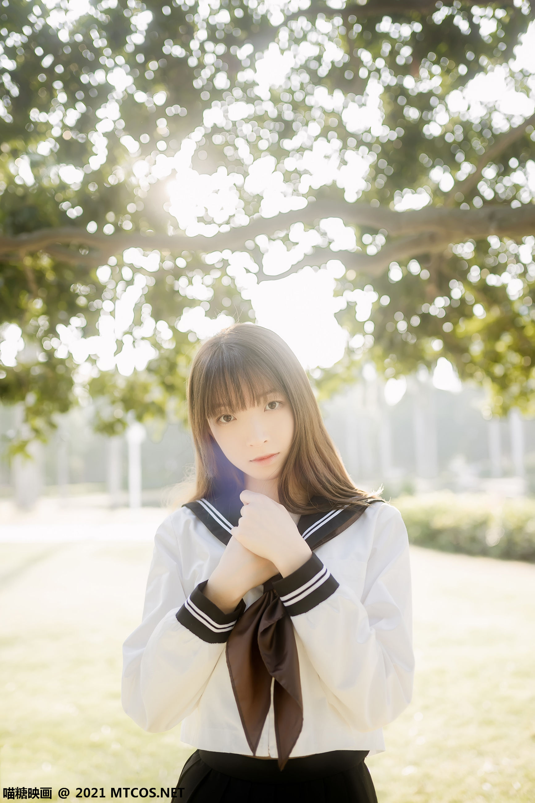 图片[9]-[喵糖映画] VOL.409 祖木子 黄昏下的JK-秀臀网-高品质图集网