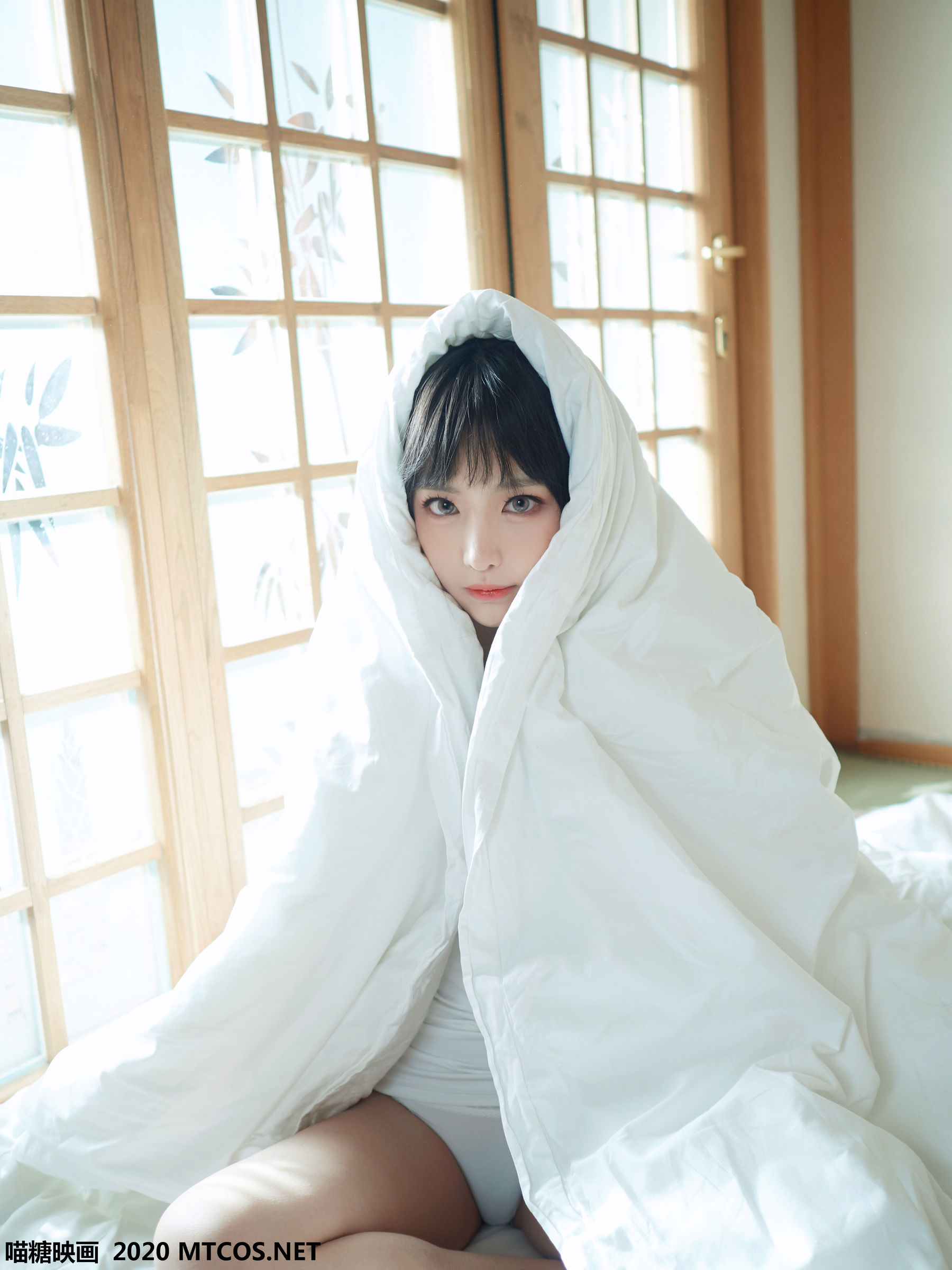 图片[8]-[喵糖映画] VOL.143 小鹿鹿 日系白T私房-秀臀网-高品质图集网