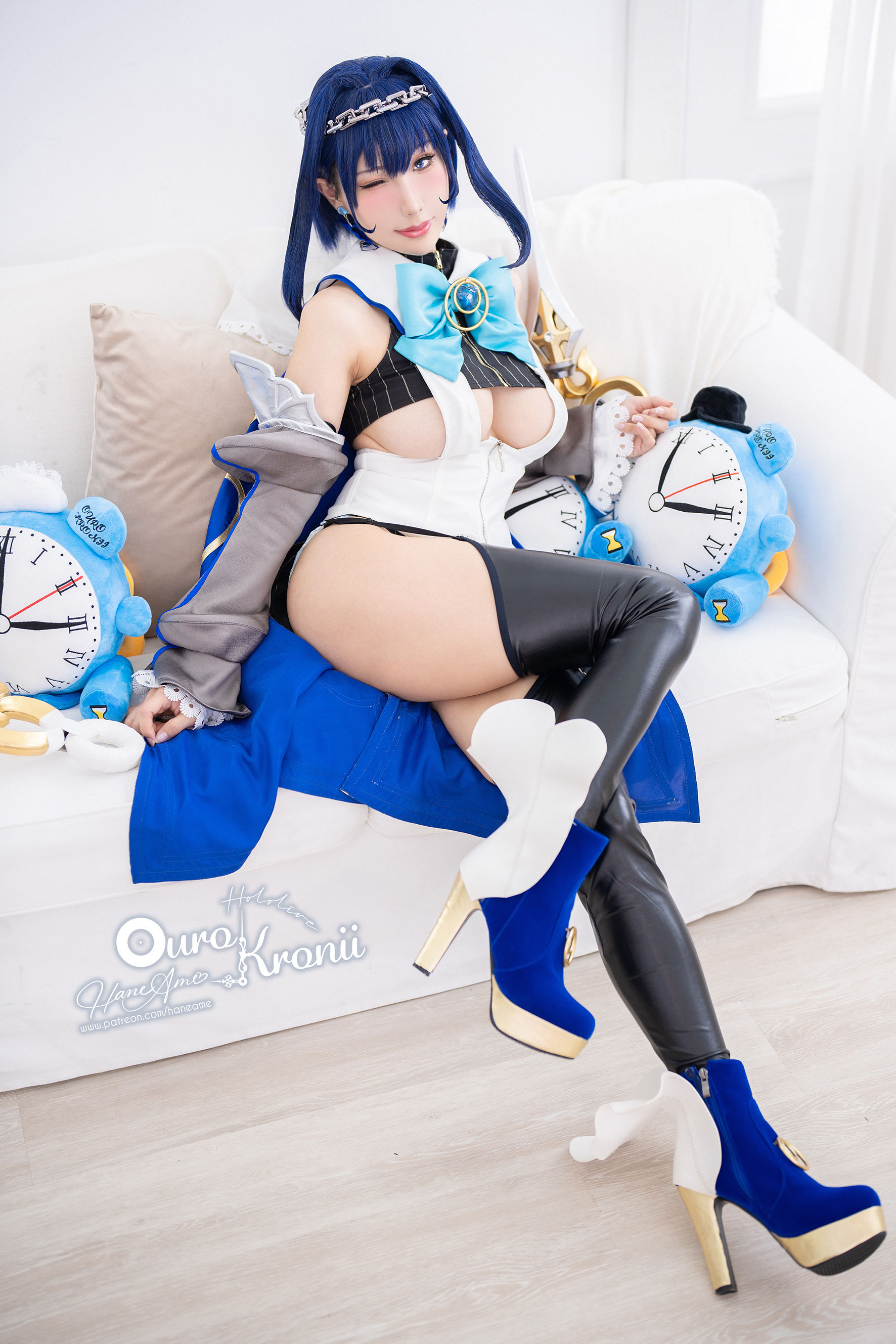 [福利COS] Hane Ame 雨波写真 – Hololive Kronii 時間 Offical-秀臀网-高品质图集网