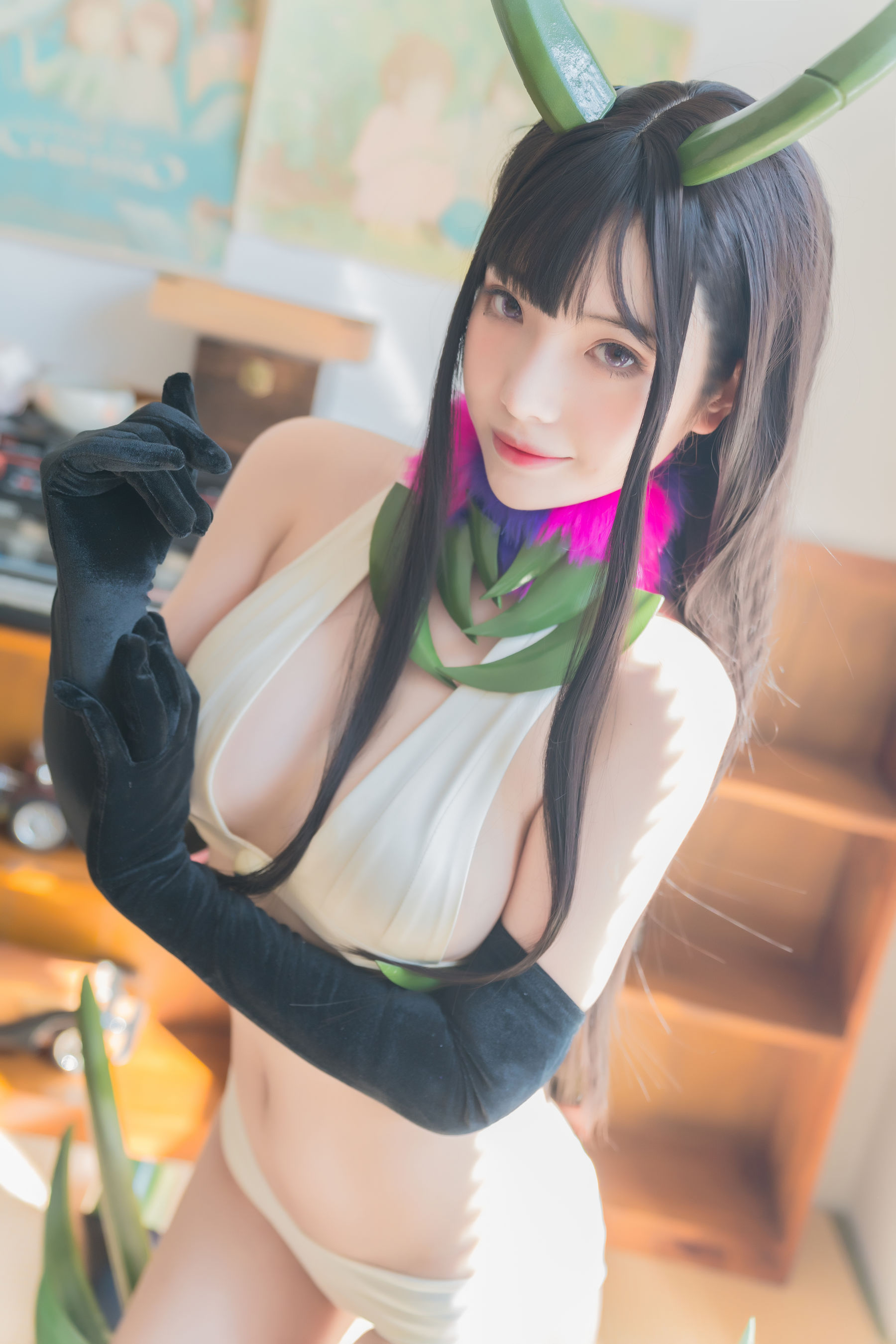 [Cosplay写真] 动漫博主雯妹 – 恶魔姐姐-秀臀网-高品质图集网