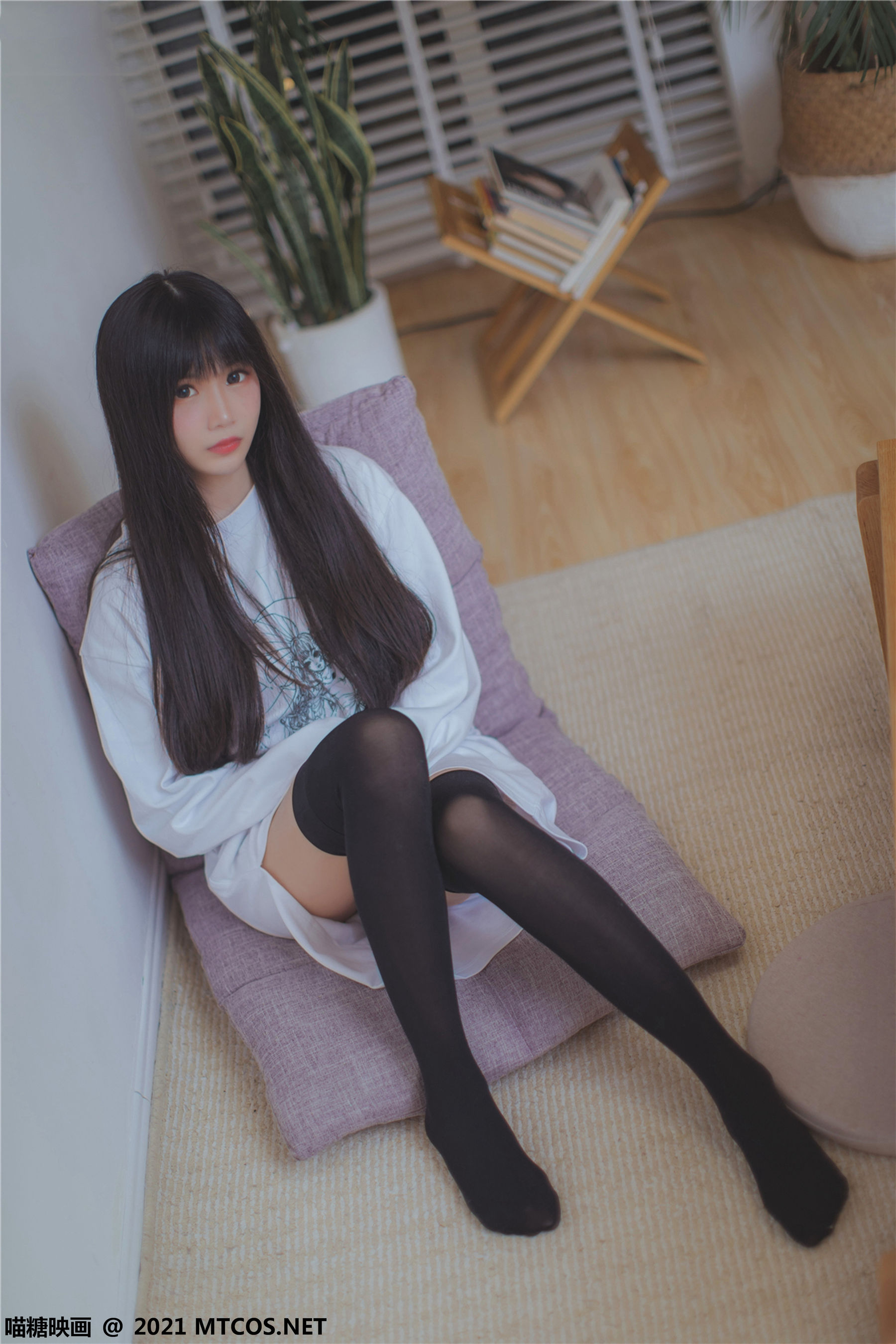 图片[7]-[喵糖映画] VOL.403 鳗鱼霏儿 夏日白T-秀臀网-高品质图集网