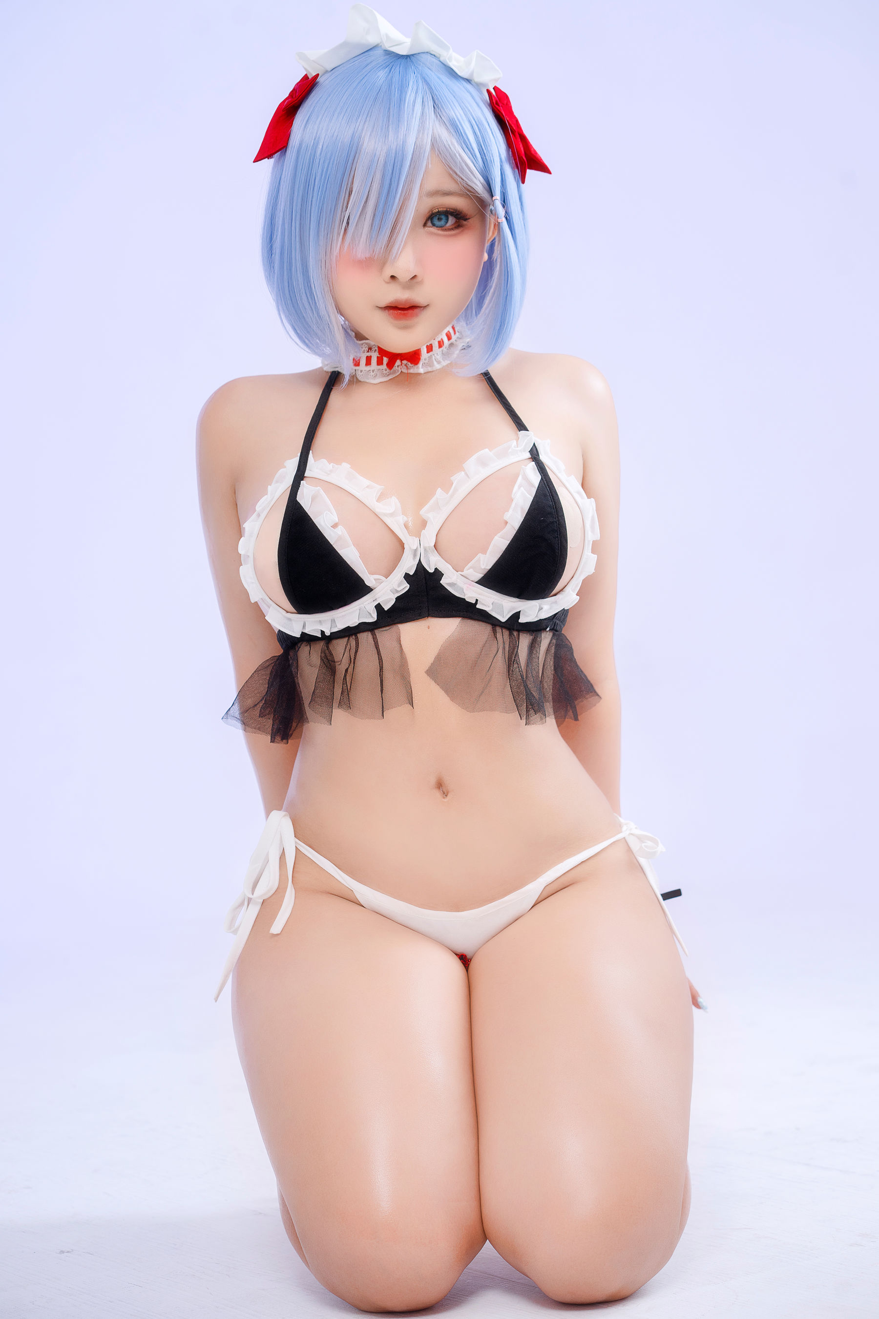 [网红COSER] Sayo Momo – Rem Lingerie-秀臀网-高品质图集网