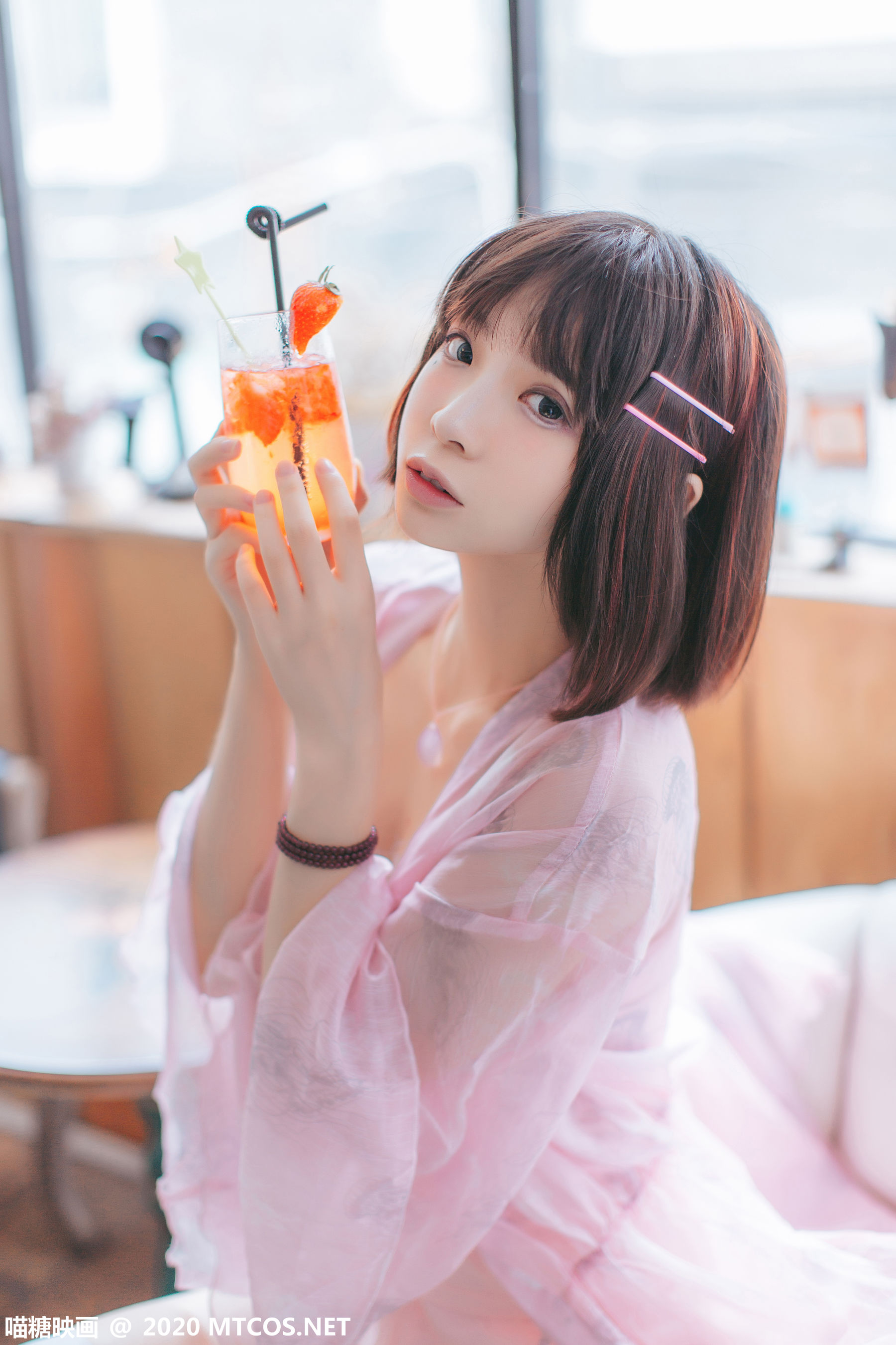 图片[8]-[喵糖映画] VOL.250 疯猫ss 粉色披纱-ACG-二次元游戏动漫视频分享平台