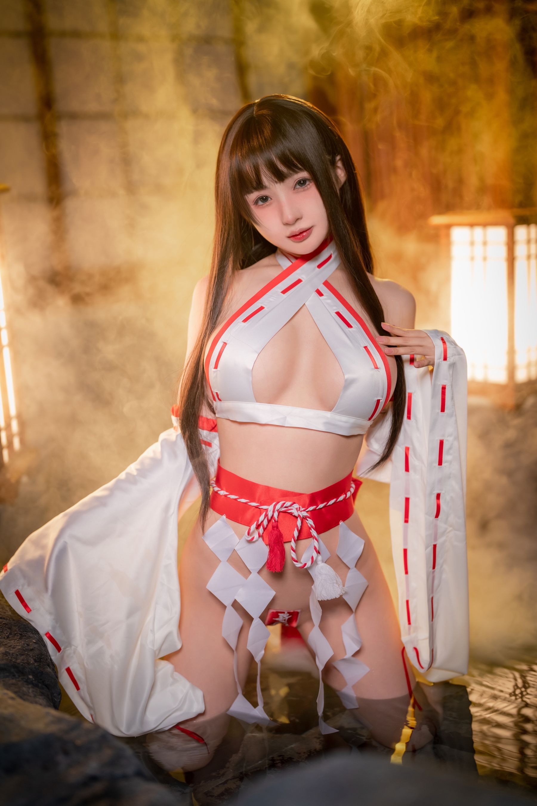 [福利COS] 桜井宁宁 – 纯洁巫女-秀臀网-高品质图集网