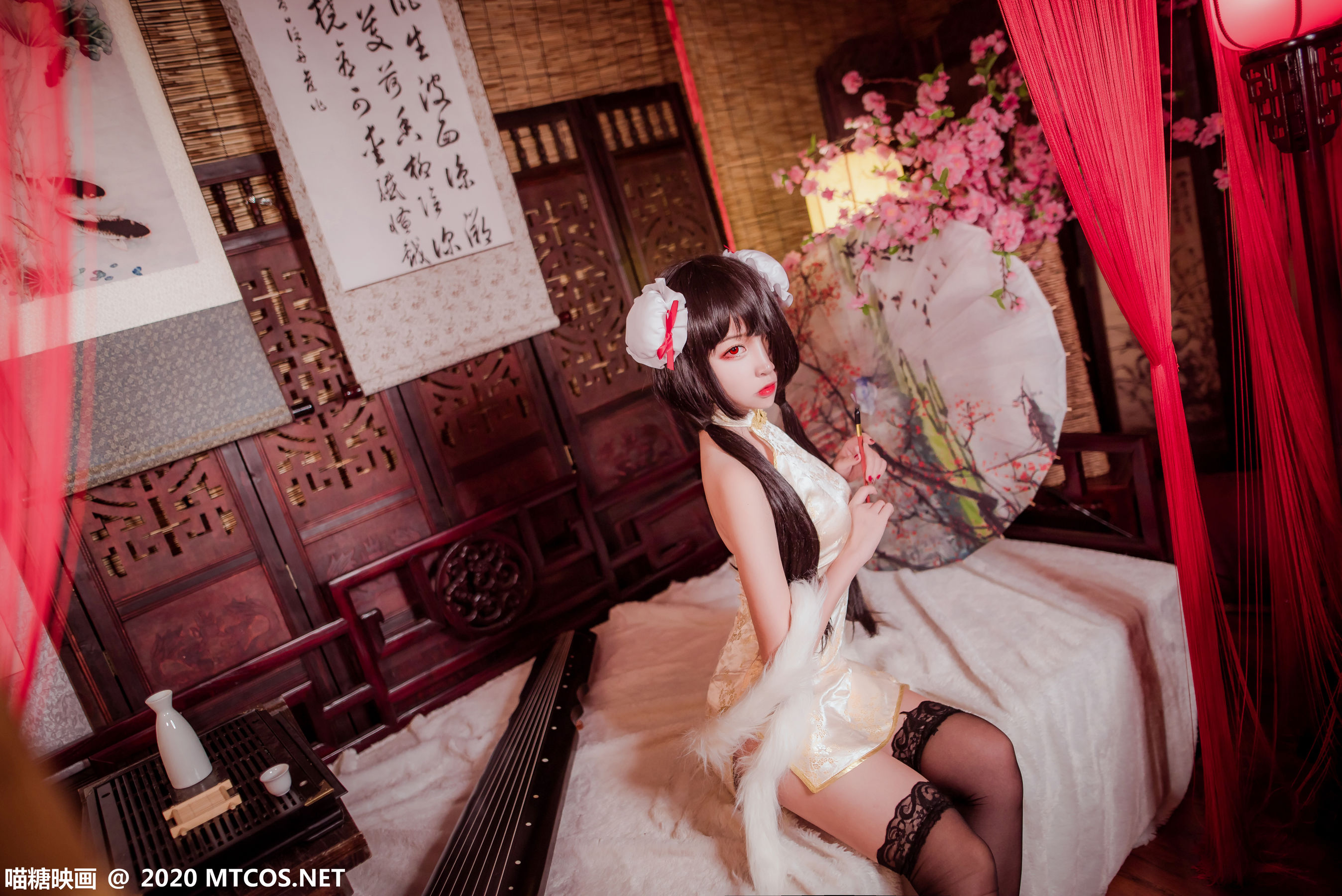 图片[9]-[喵糖映画] HML.019 二佐Nisa 狂三黑丝旗袍-秀臀网-高品质图集网