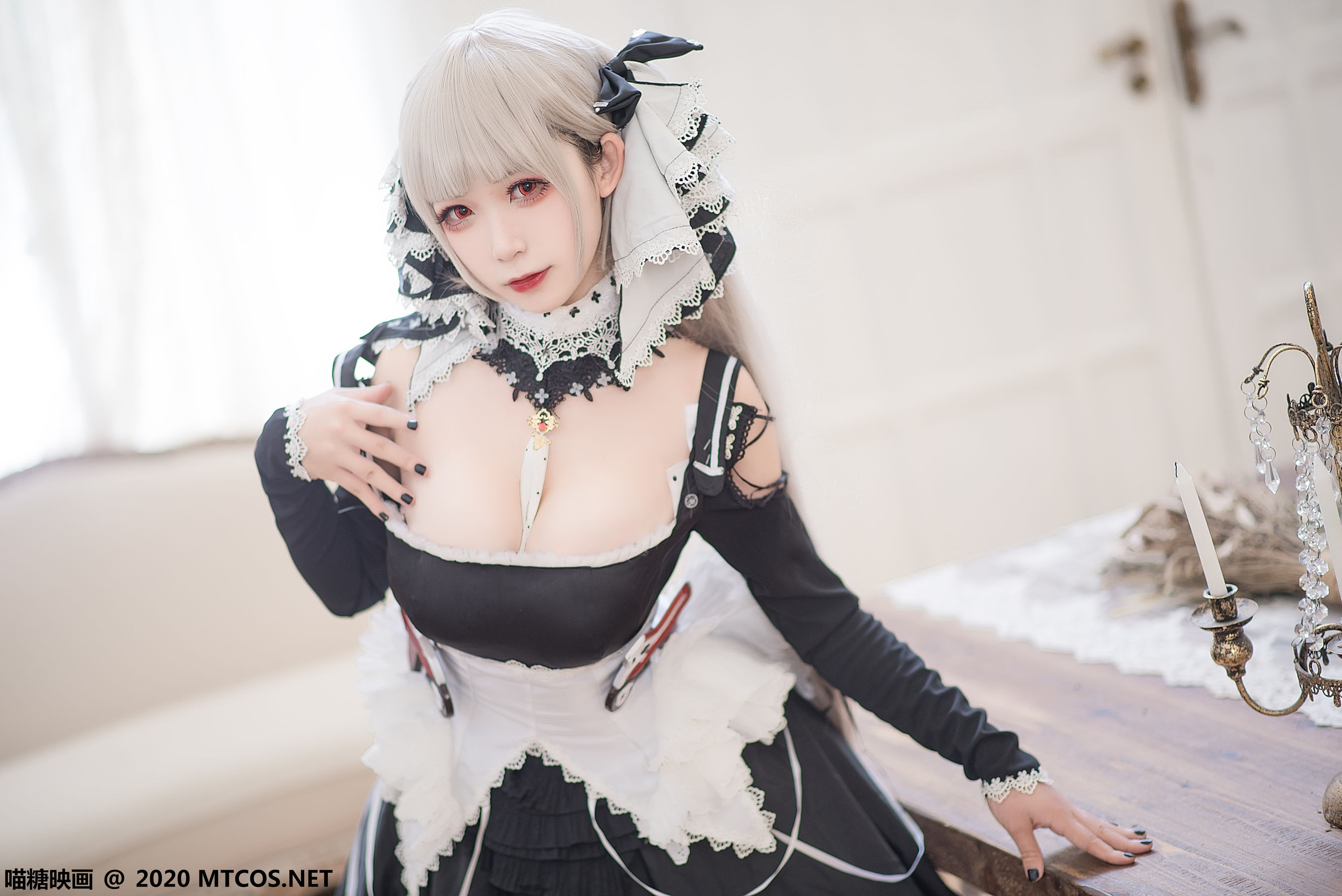 图片[2]-[喵糖映画] VOL.195 樱落酱w 可畏-蕾丝百合网-美图分享,Cosplay美图,私房写真,套图下载