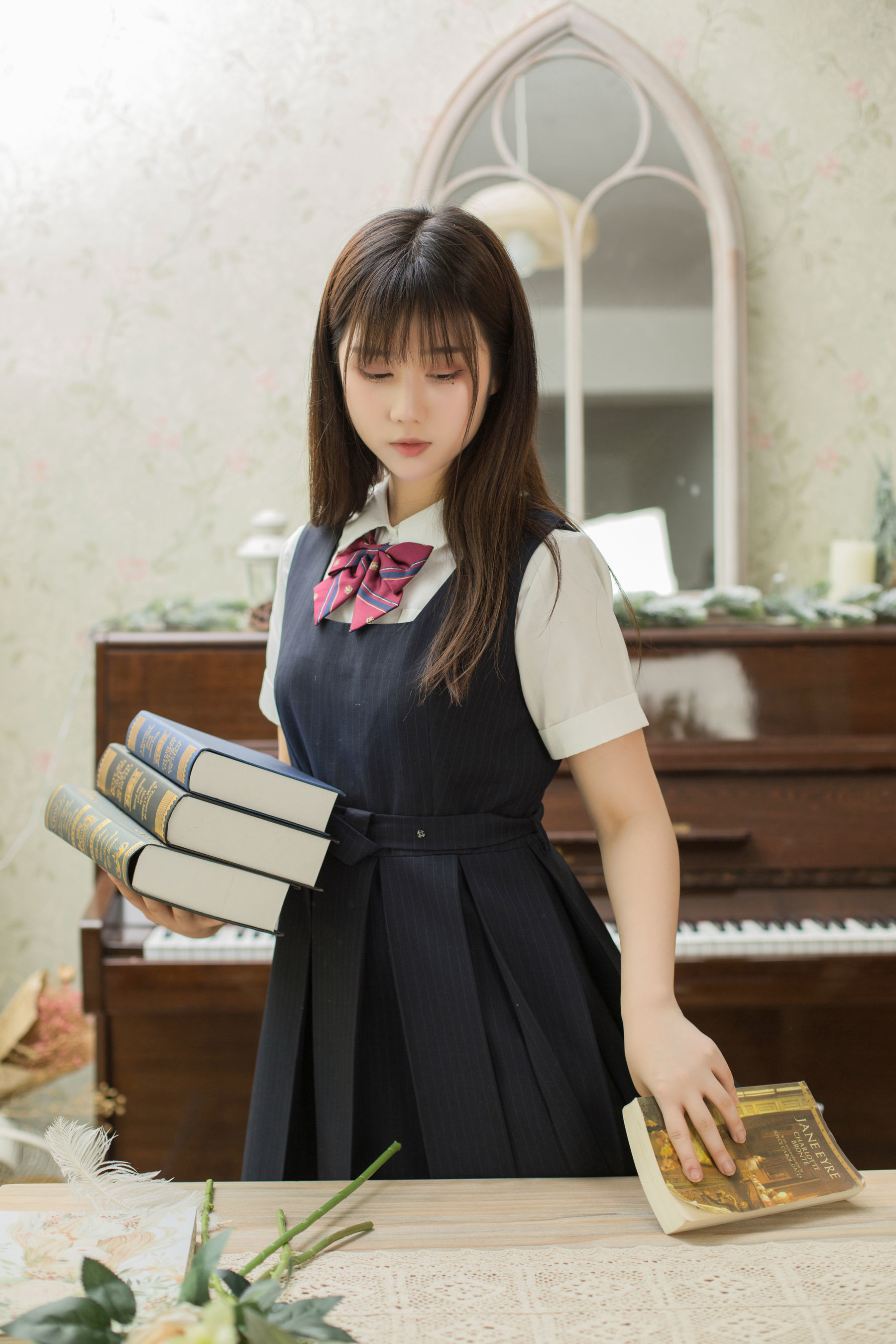 图片[5]-[喵糖映画] VOL.004 镜酱 文静学妹-蕾丝百合网-美图分享,Cosplay美图,私房写真,套图下载