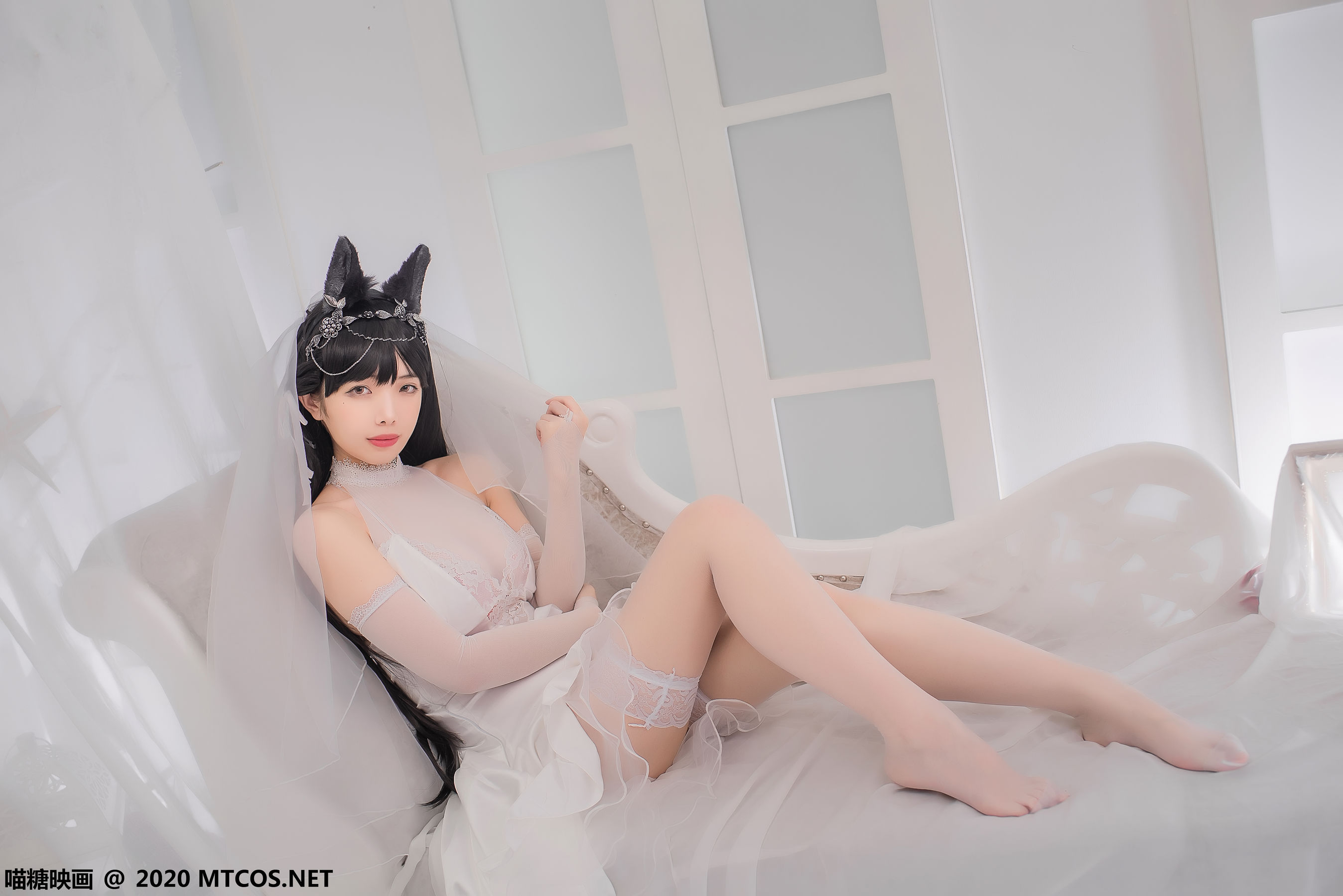 图片[9]-[喵糖映画] VOL.156 雯妹不讲道理 爱宕花嫁-秀臀网-高品质图集网