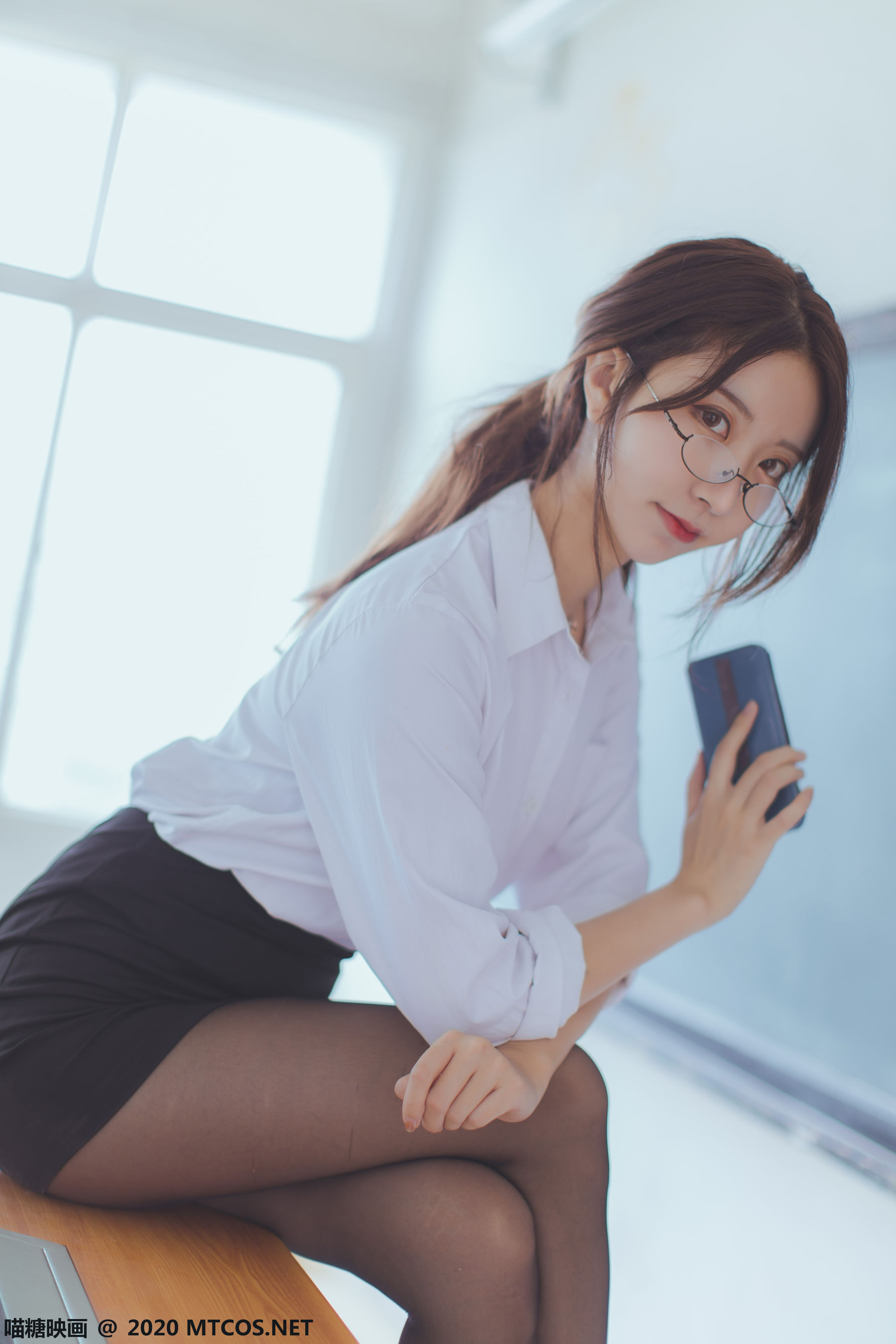 图片[9]-[喵糖映画] VOL.282 黑川 OL制服-秀臀网-高品质图集网