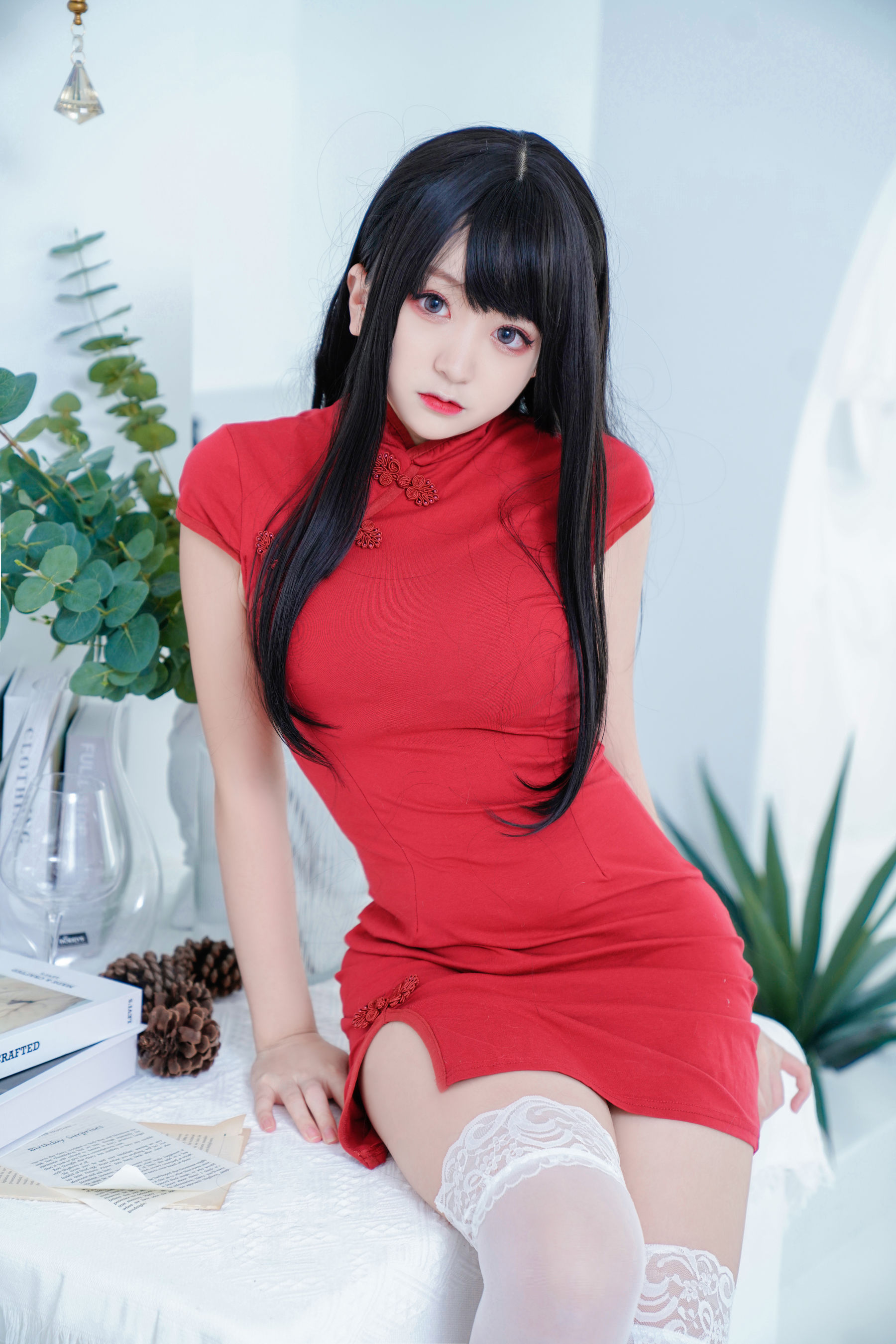 [网红COSER] 动漫博主恩田直幸 – 红旗袍-秀臀网-高品质图集网