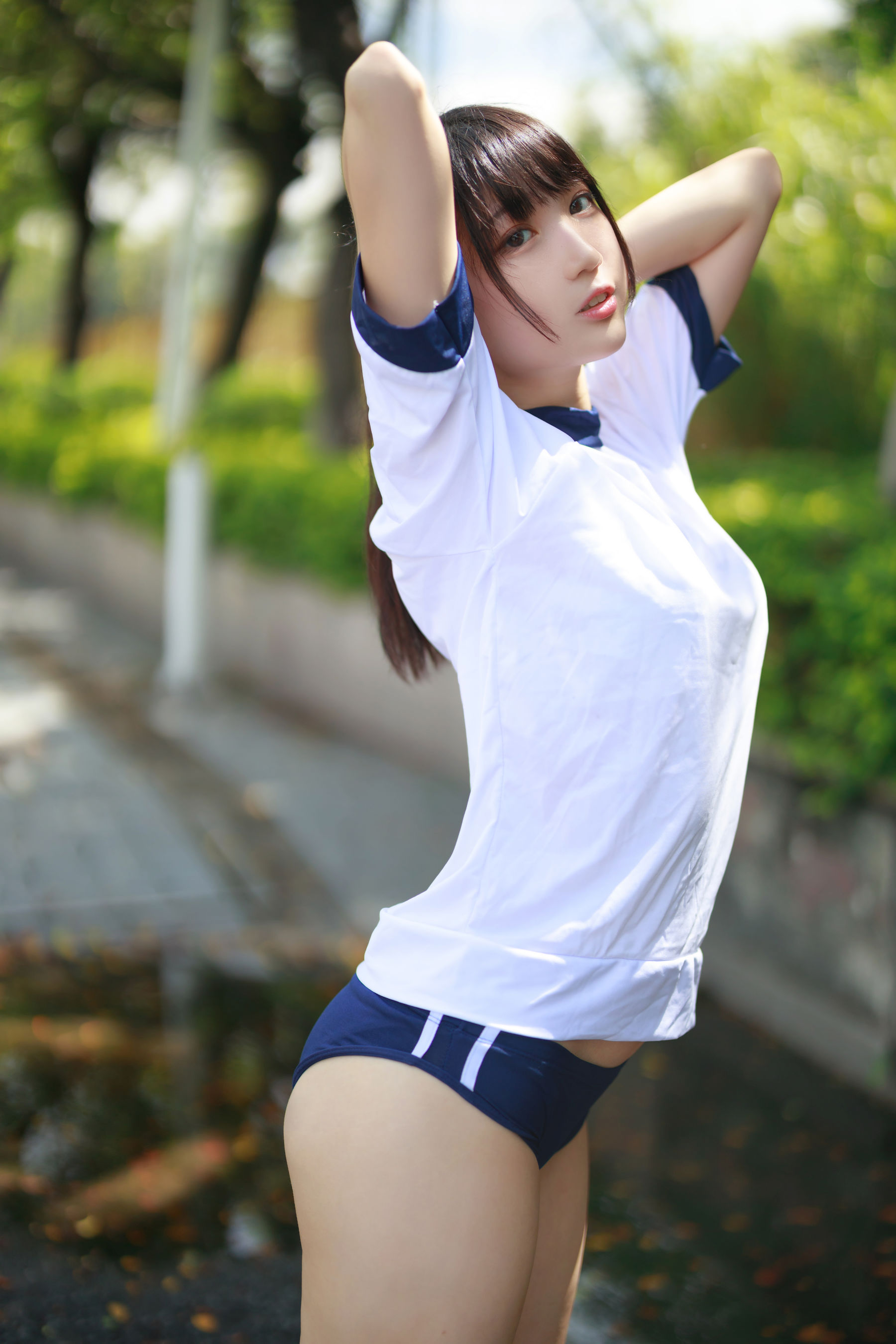 [COS福利] 周叽是可爱兔兔 – 体操服-秀臀网-高品质图集网