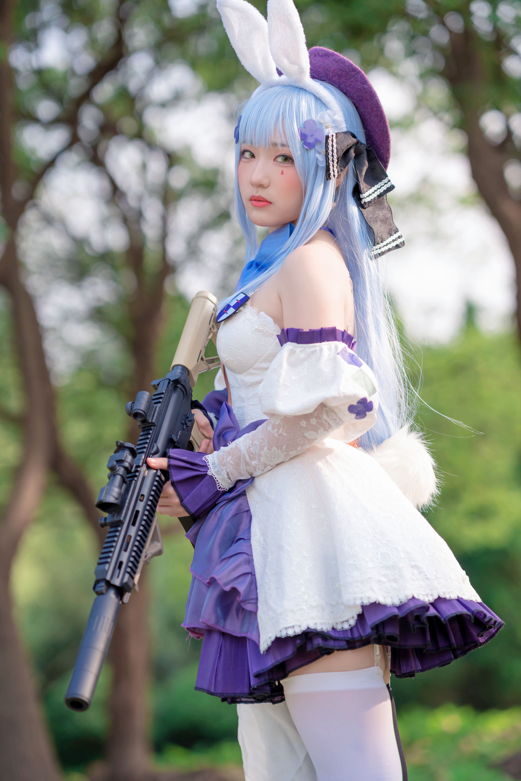 [网红COSER写真] 动漫博主Mime弥美 – 少女前线 HK416-秀臀网-高品质图集网