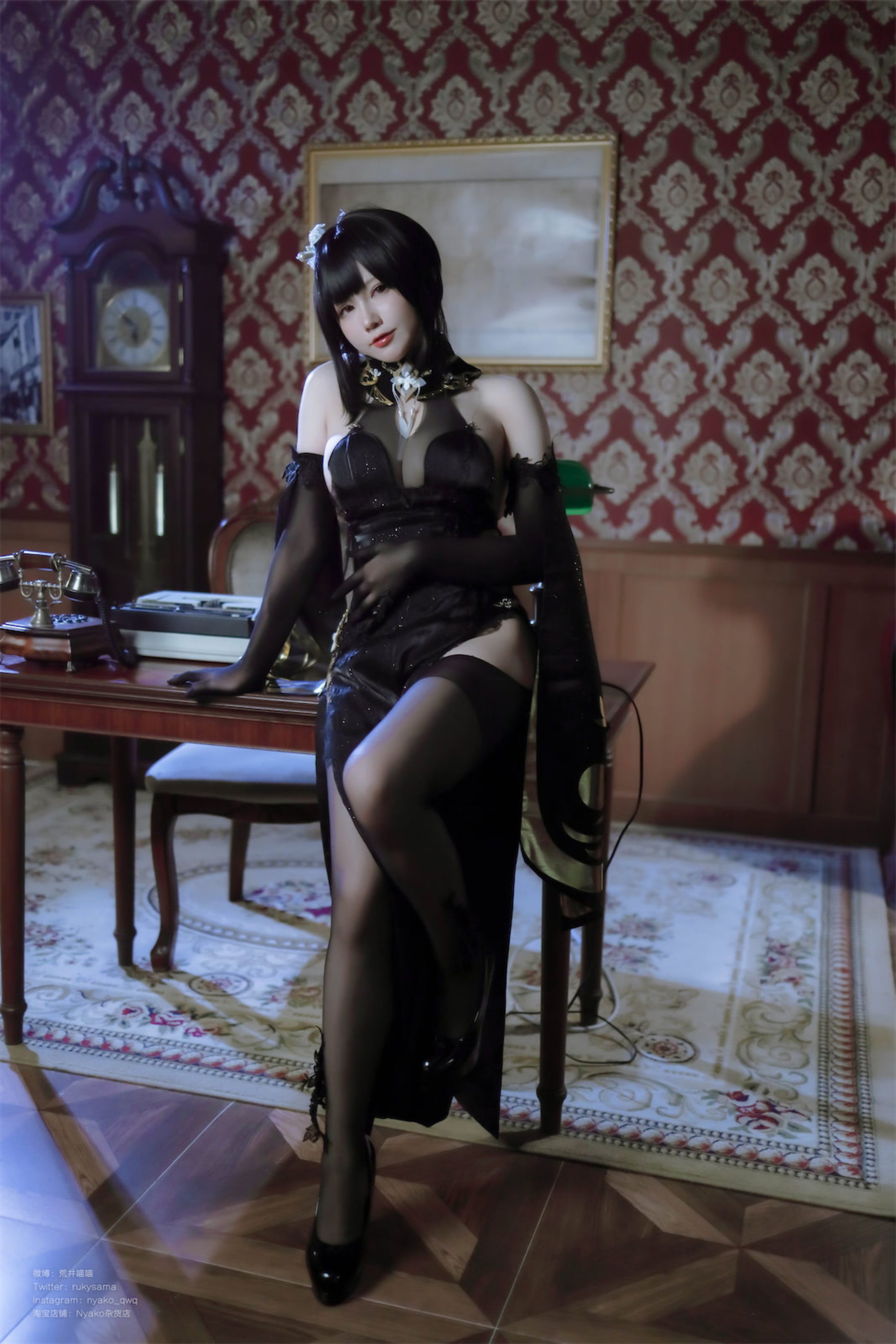 萌妹子Nyako喵子 – 碧蓝航线镇海-蕾丝百合网-美图分享,Cosplay美图,私房写真,套图下载