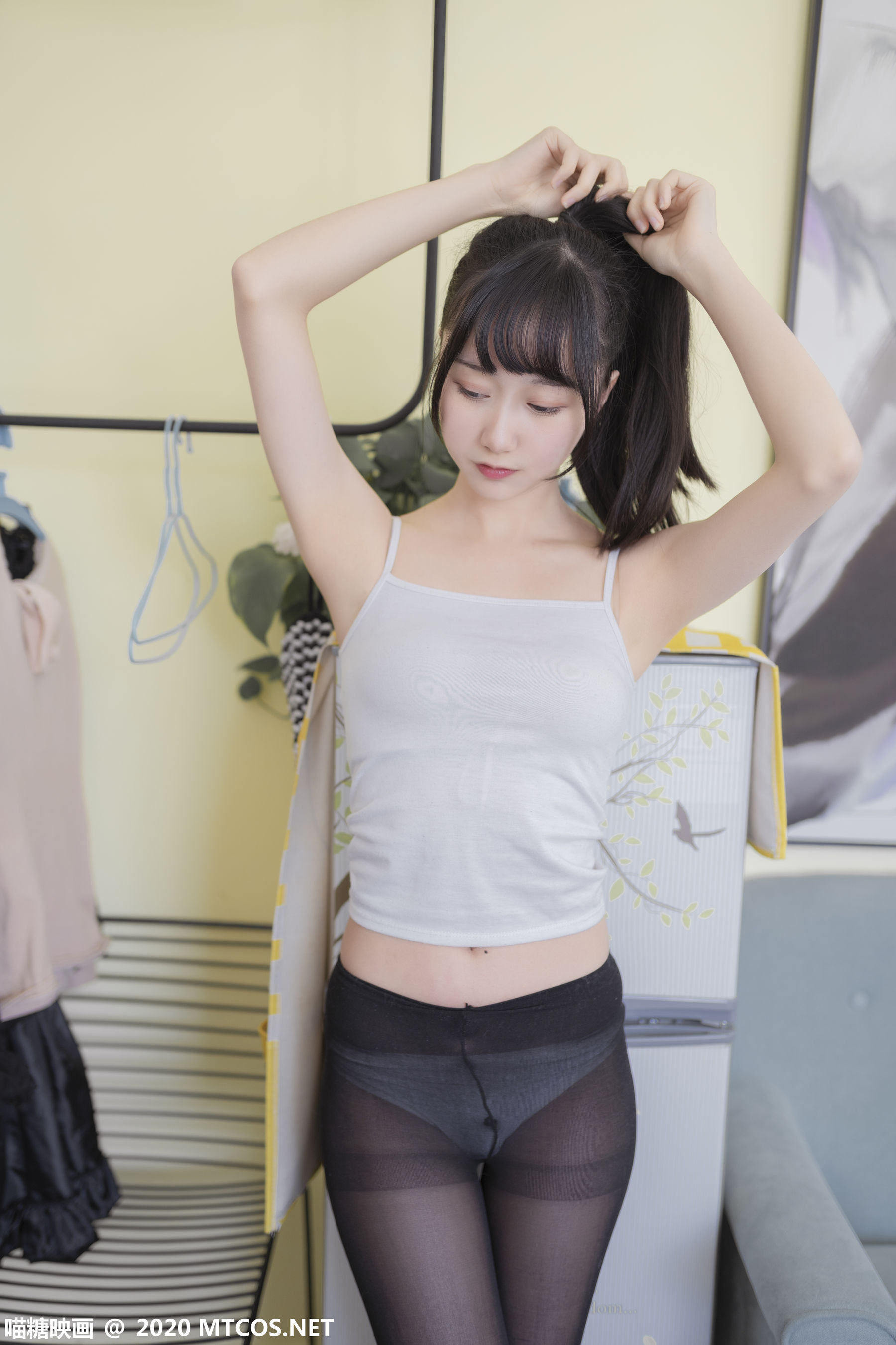 图片[8]-[喵糖映画] VOL.199 木绵绵 绵绵白T-秀臀网-高品质图集网