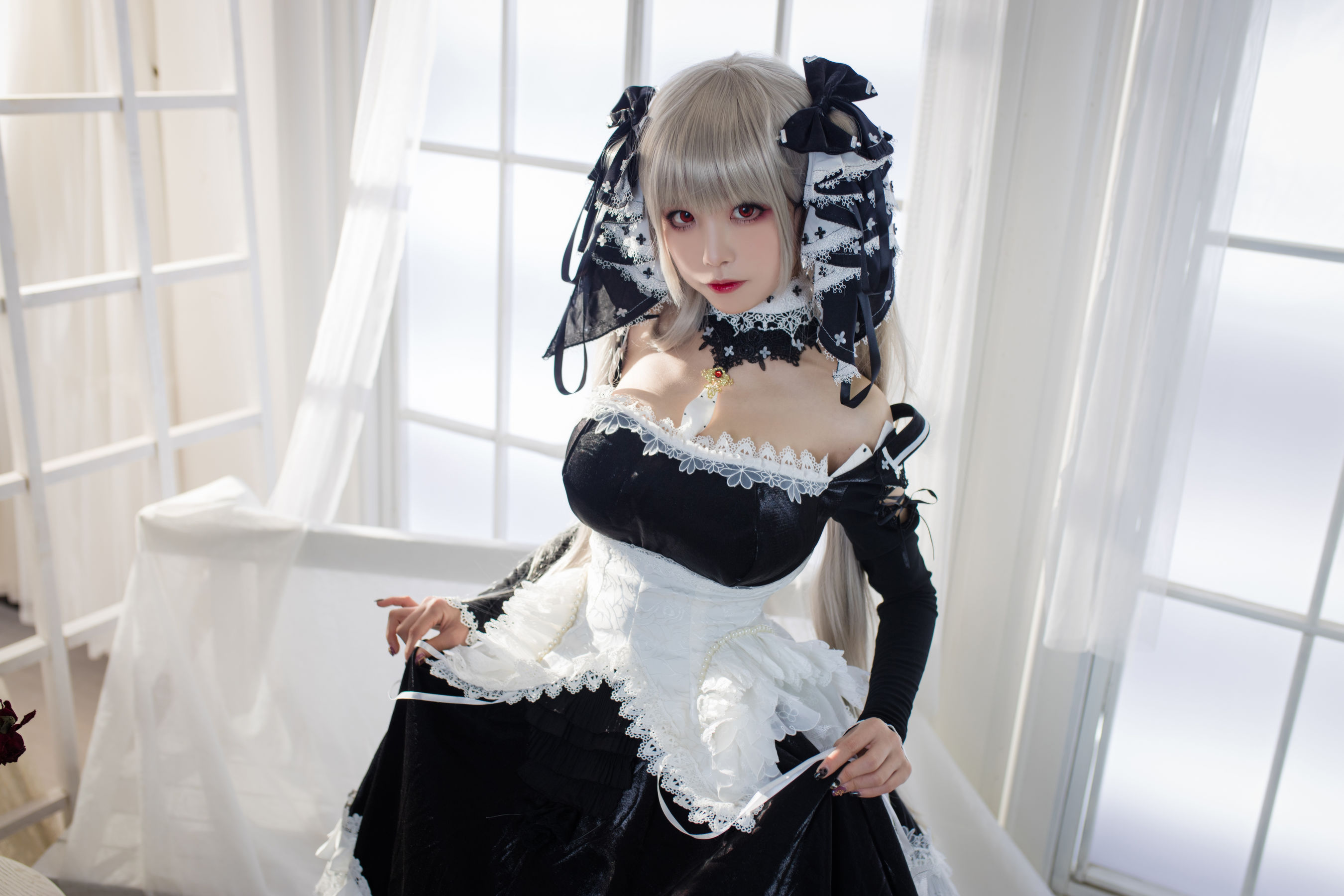 图片[3]-[喵糖映画] VOL.127 水淼aqua《黑巫女仆》-蕾丝百合网-美图分享,Cosplay美图,私房写真,套图下载