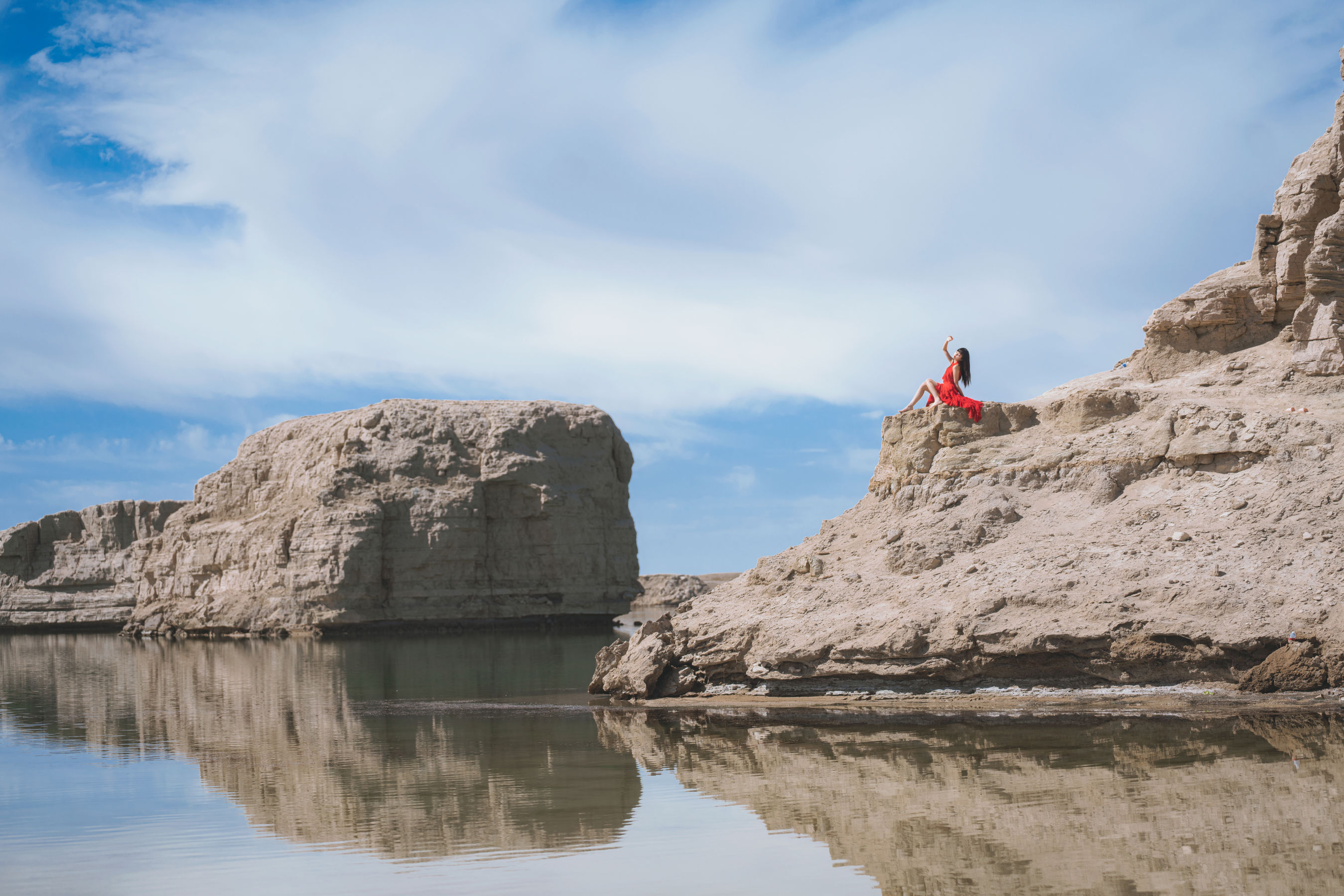 图片[8]-[喵糖映画] VOL.372 桜桃喵 海边红裙-秀臀网-高品质图集网